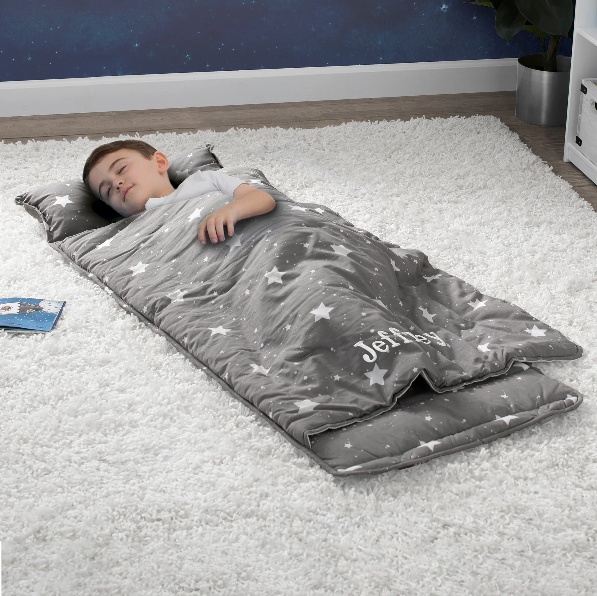 Personalized Nap Mat with Included Pillow and Blanket for Toddlers & Kids - Image 45
