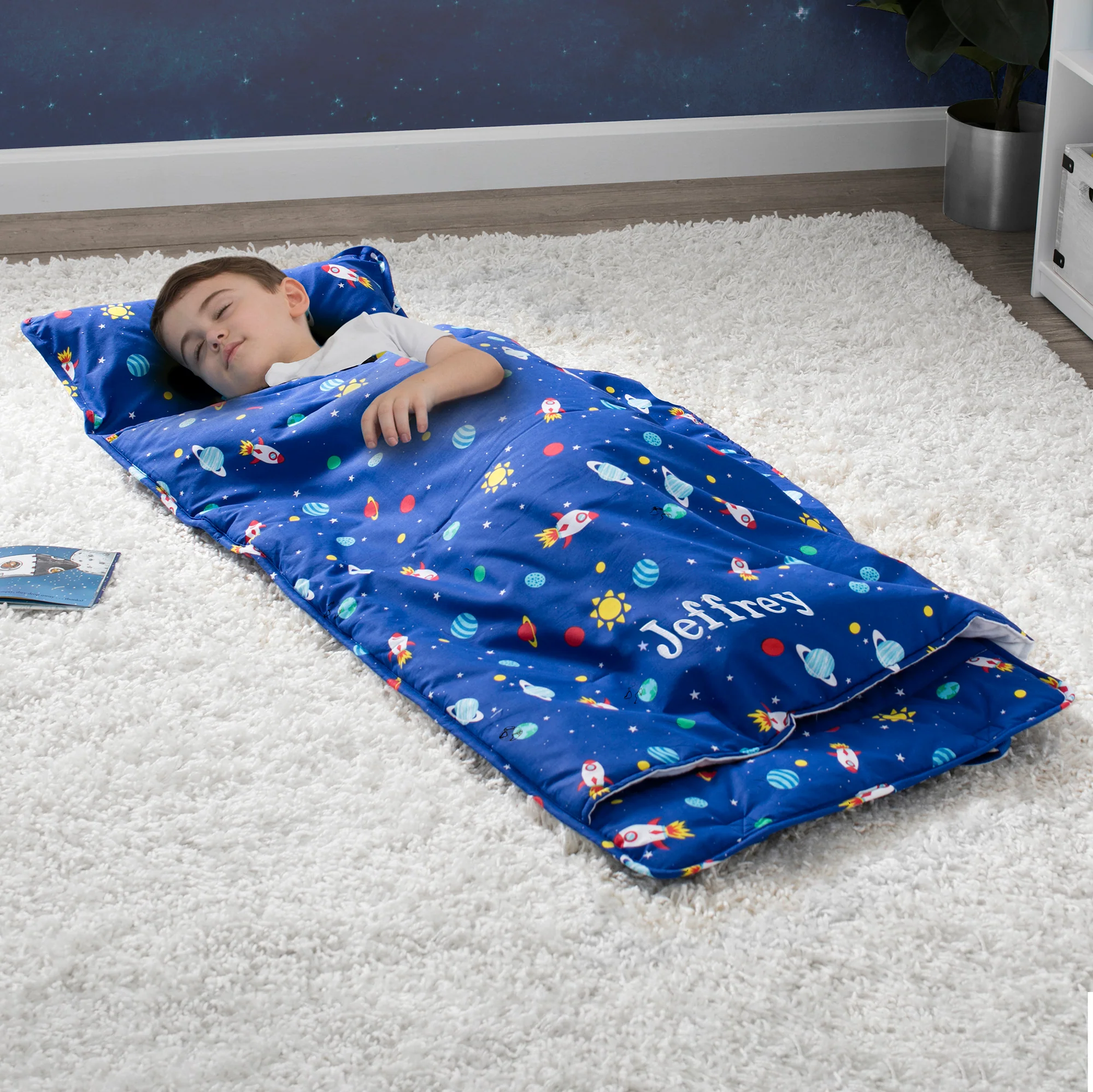 Personalized Nap Mat with Included Pillow and Blanket for Toddlers & Kids - Image 47