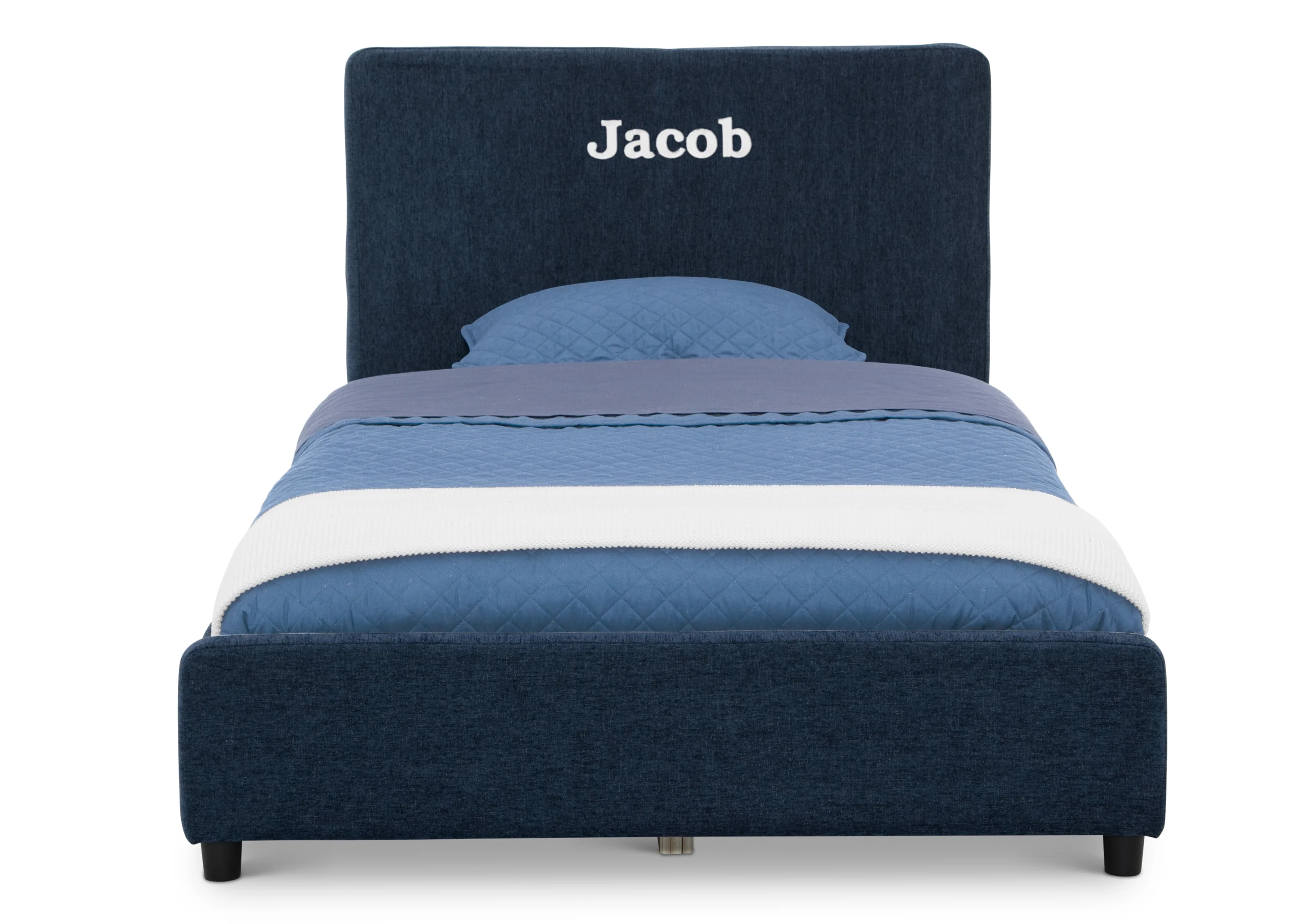 Personalized Upholstered  Twin Bed with Headboard - Image 19
