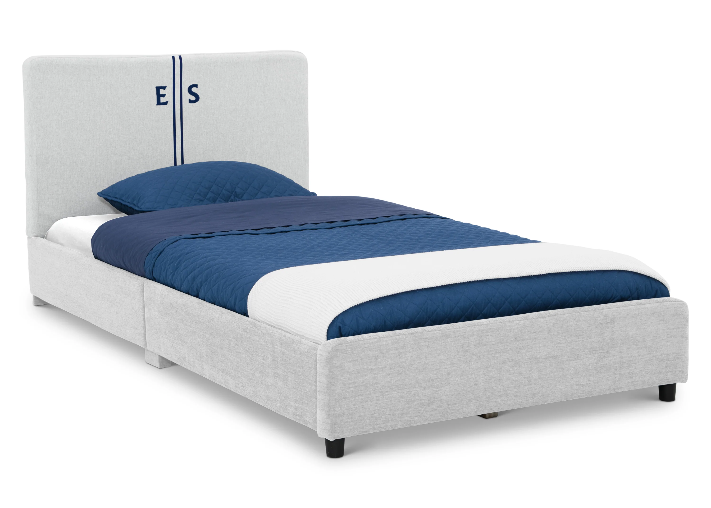 Personalized Upholstered  Twin Bed with Headboard - Image 36