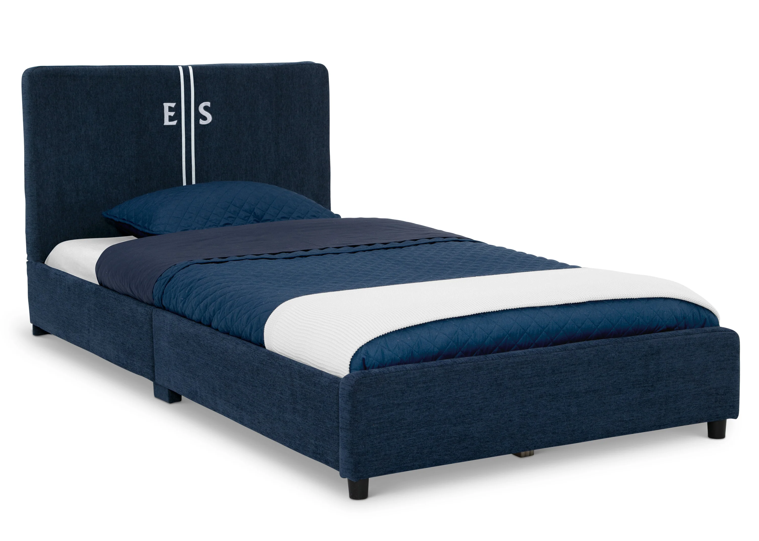 Personalized Upholstered  Twin Bed with Headboard - Image 44