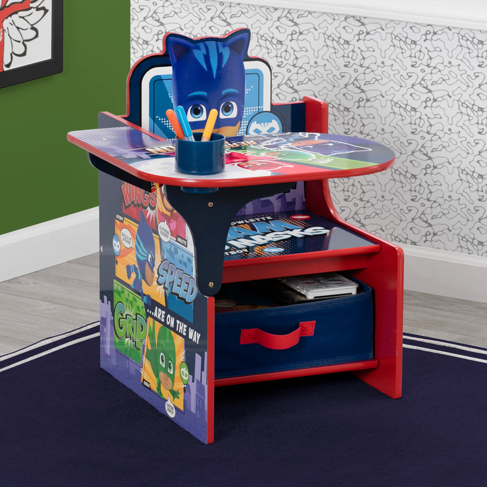 PJ Masks Chair Desk with Storage Bin - Image 8