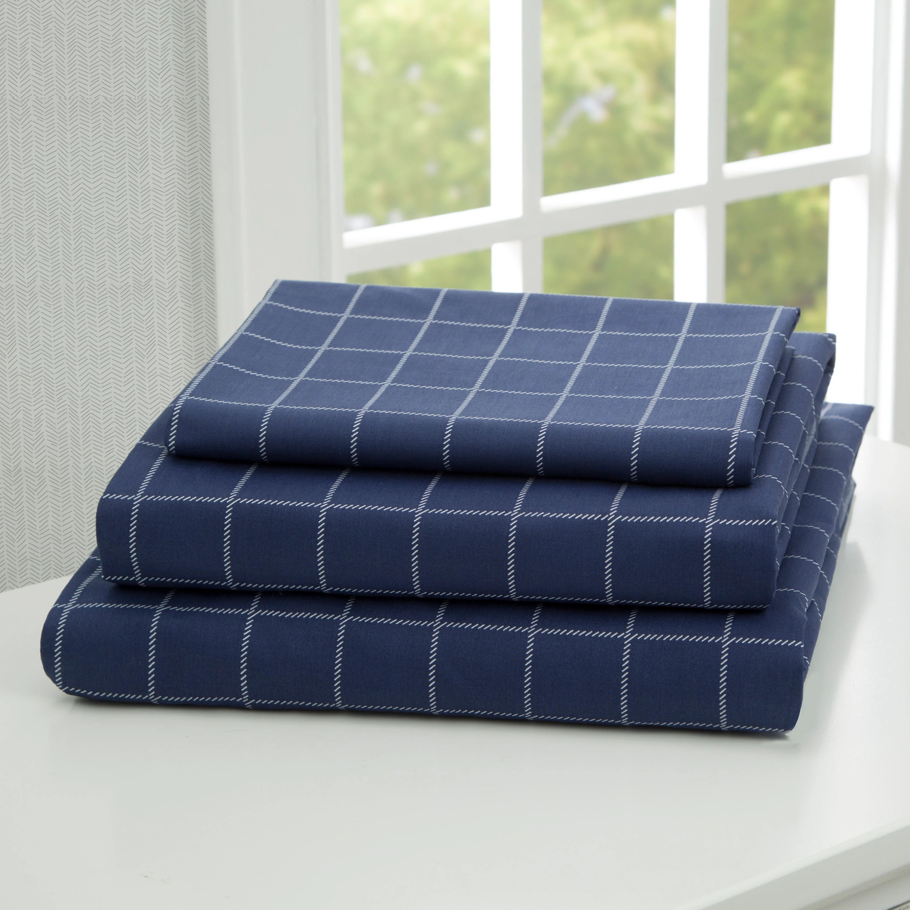 Plaid 3-Piece Twin Sheet Set - Image 6