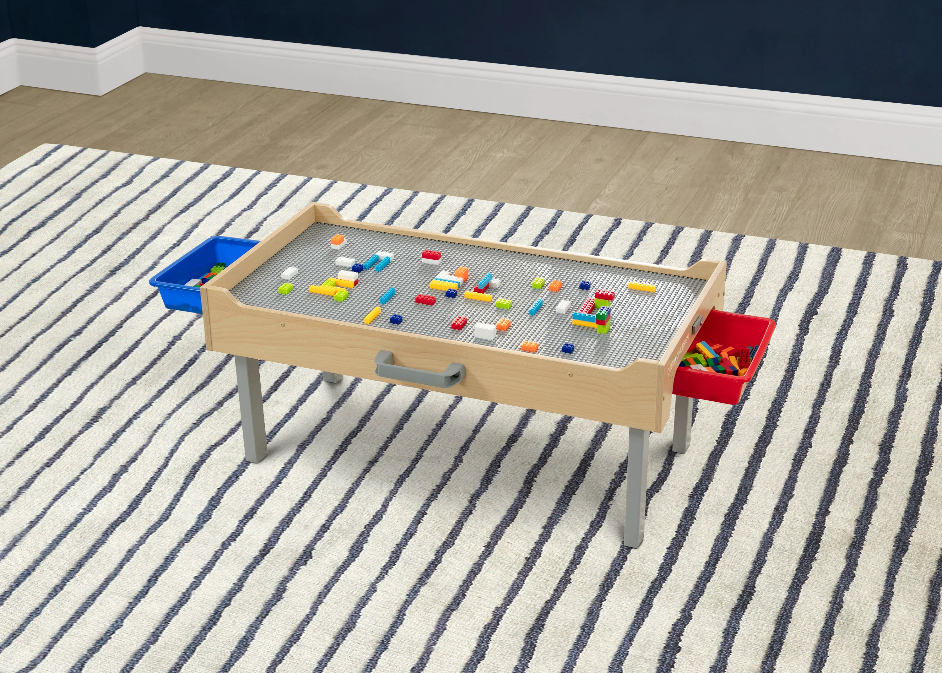 Play N Store Building Bricks Play Table with 100+ Play Bricks Included - Image 17