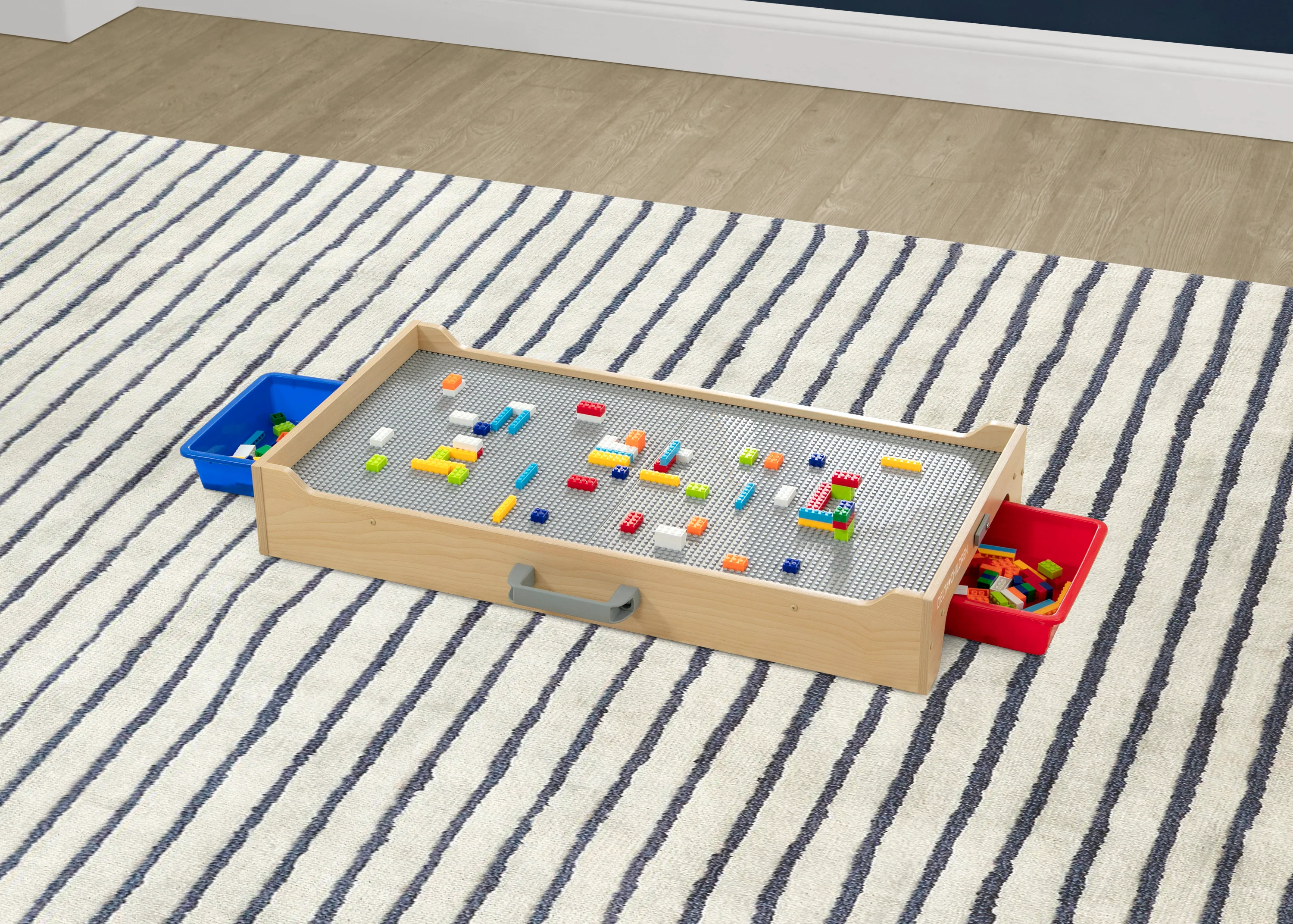 Play N Store Building Bricks Play Table with 100+ Play Bricks Included - Image 19