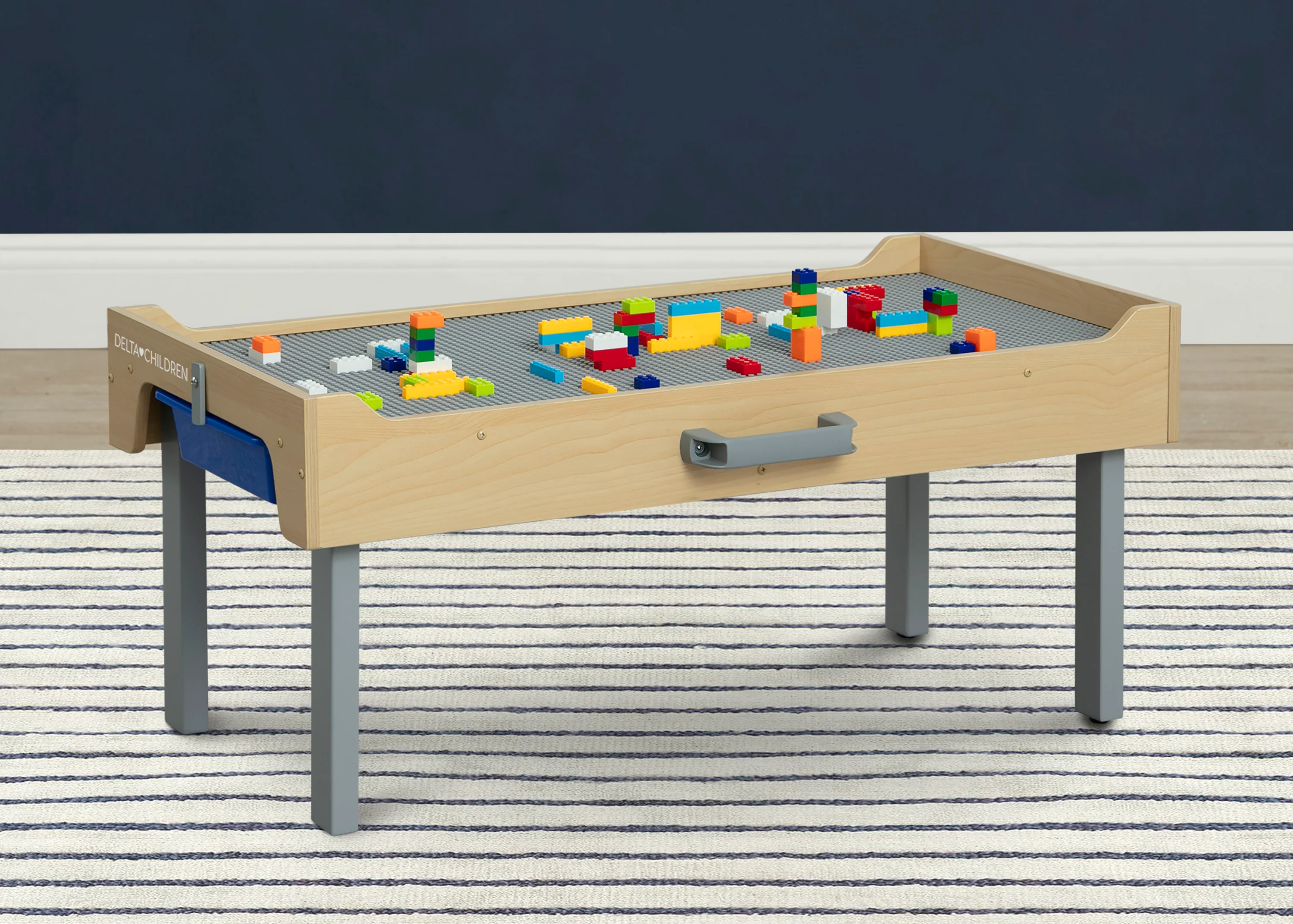 Play N Store Building Bricks Play Table with 100+ Play Bricks Included - Image 23