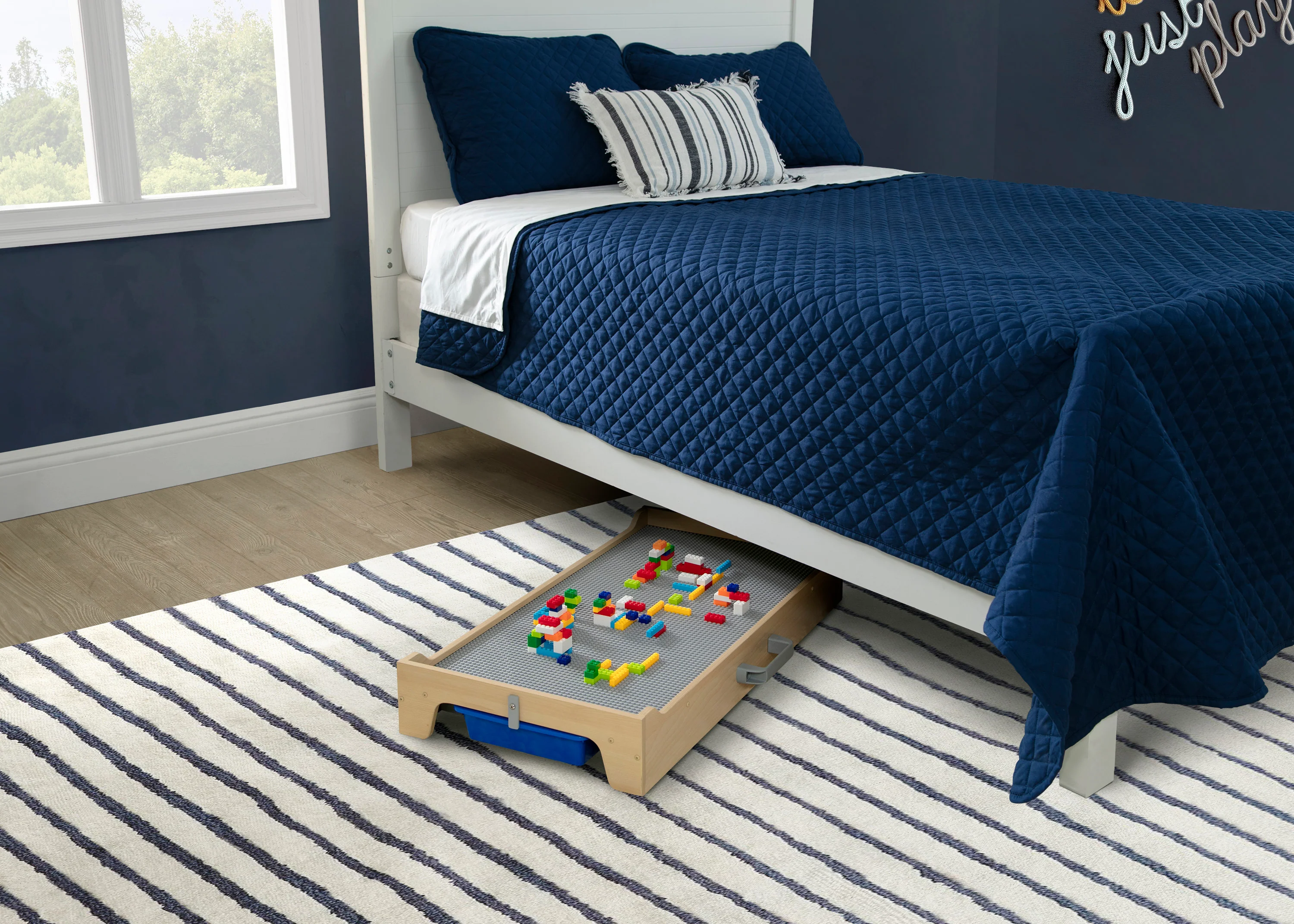 Play N Store Building Bricks Play Table with 100+ Play Bricks Included - Image 24