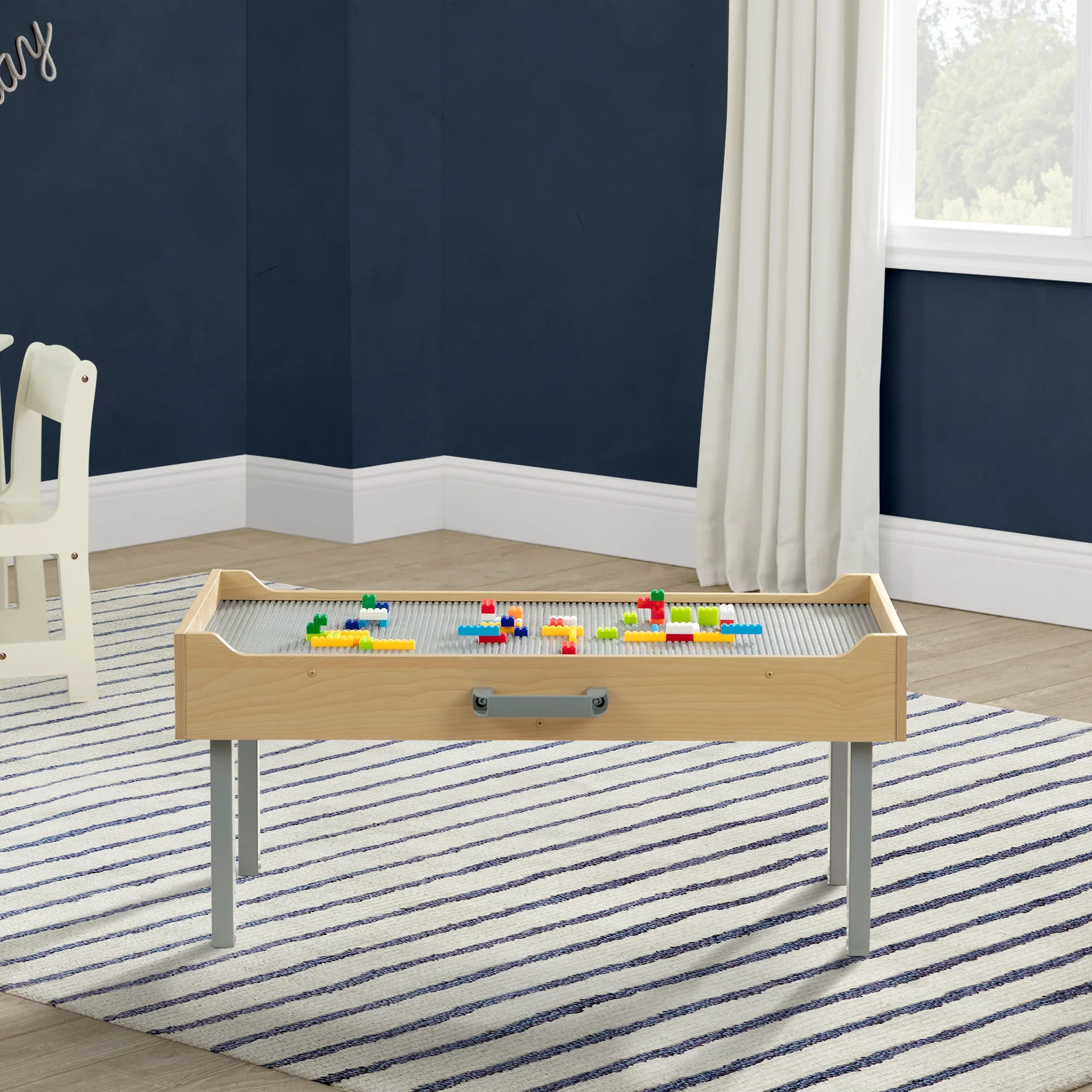 Play N Store Building Bricks Play Table with 100+ Play Bricks Included - Image 25