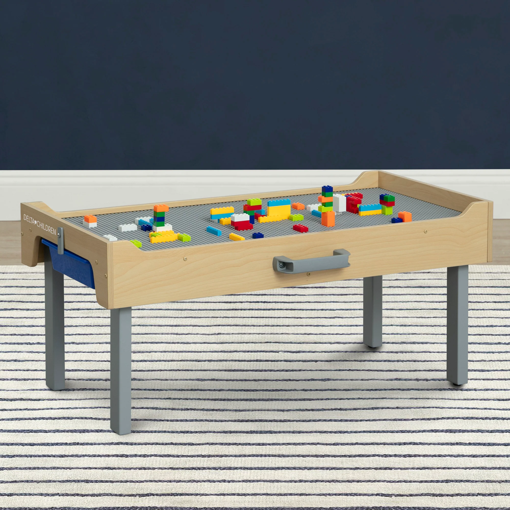 Play N Store Building Bricks Play Table with 100+ Play Bricks Included - Image 27