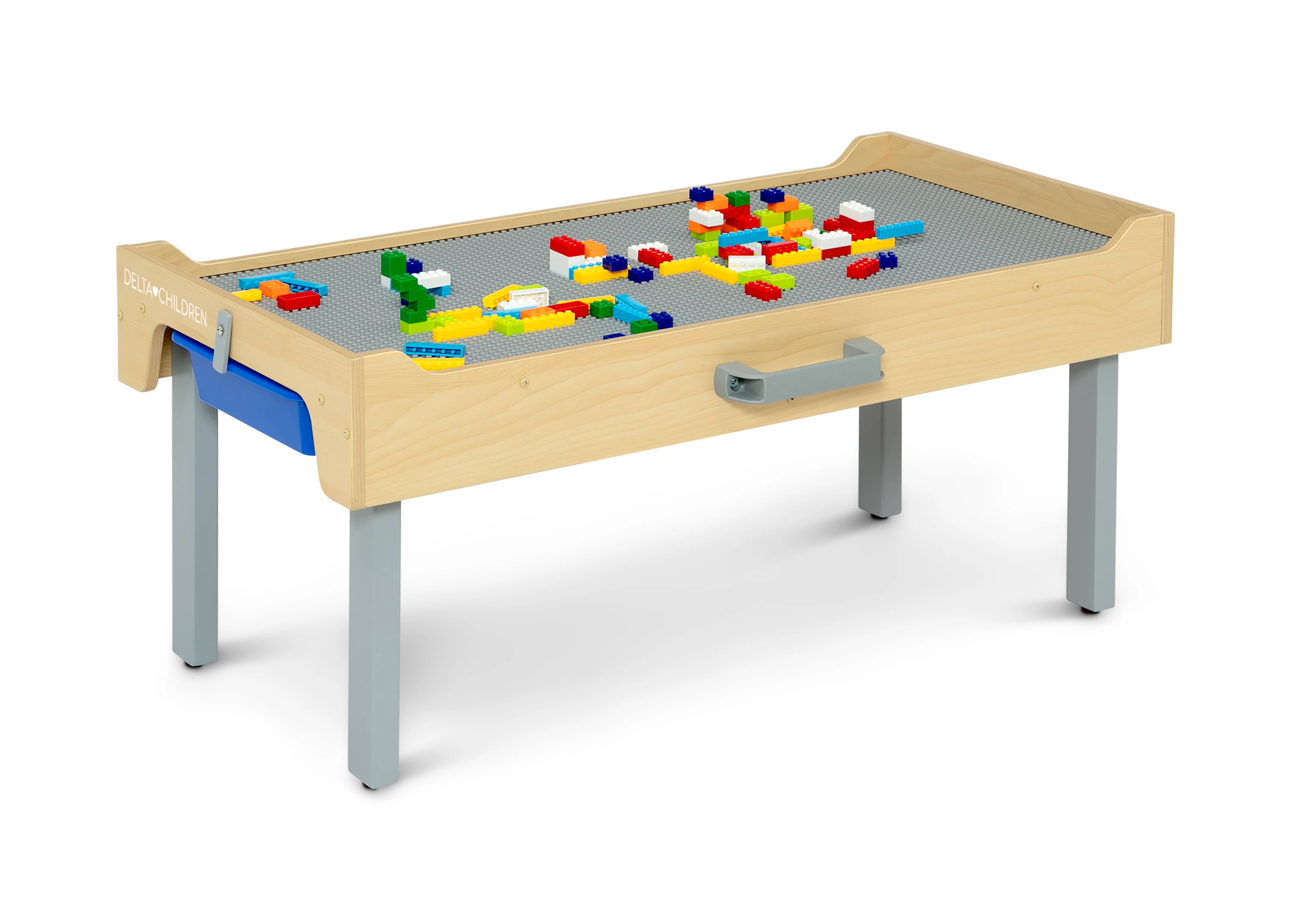 Play N Store Building Bricks Play Table with 100+ Play Bricks Included - Image 4