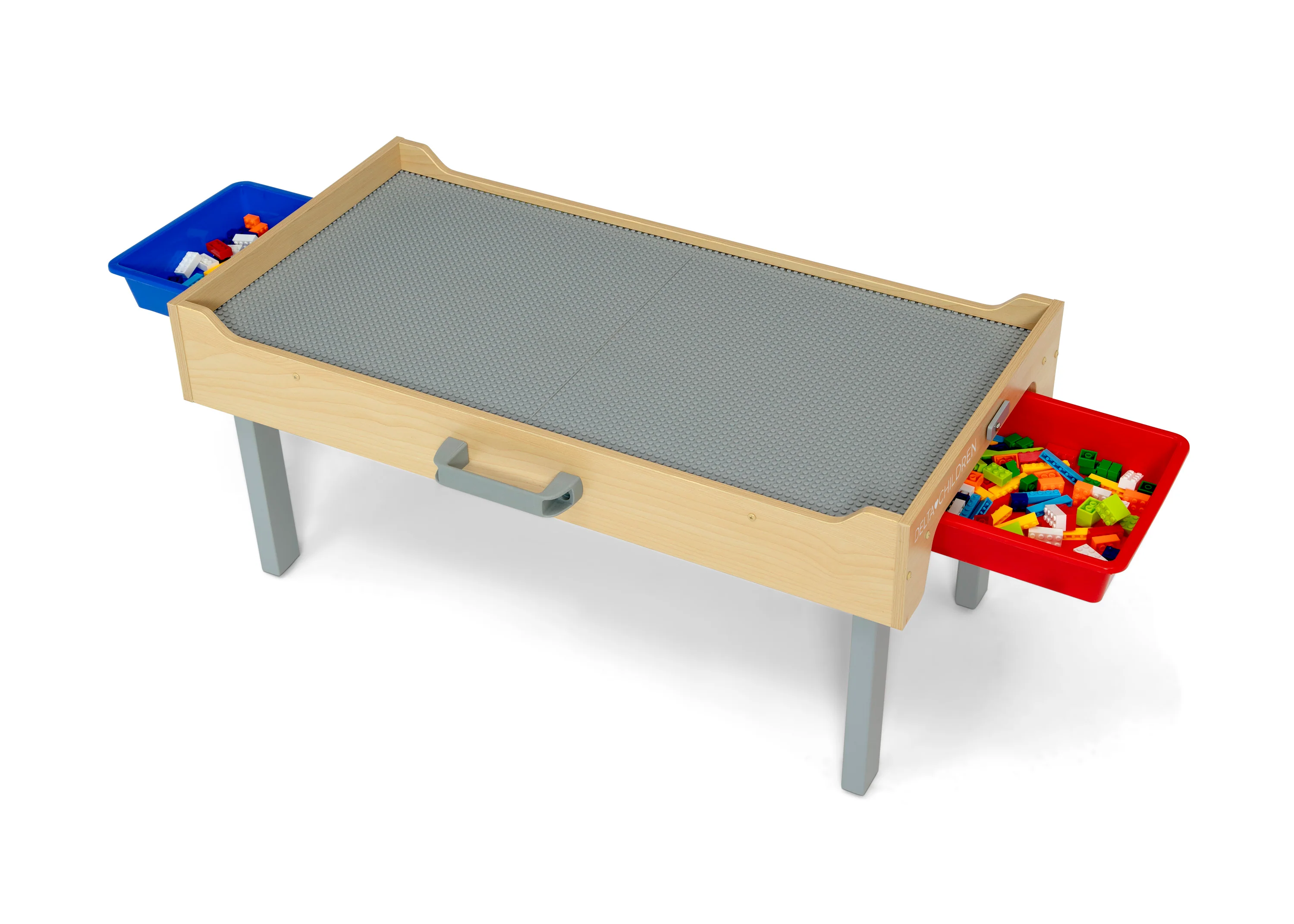 Play N Store Building Bricks Play Table with 100+ Play Bricks Included - Image 8
