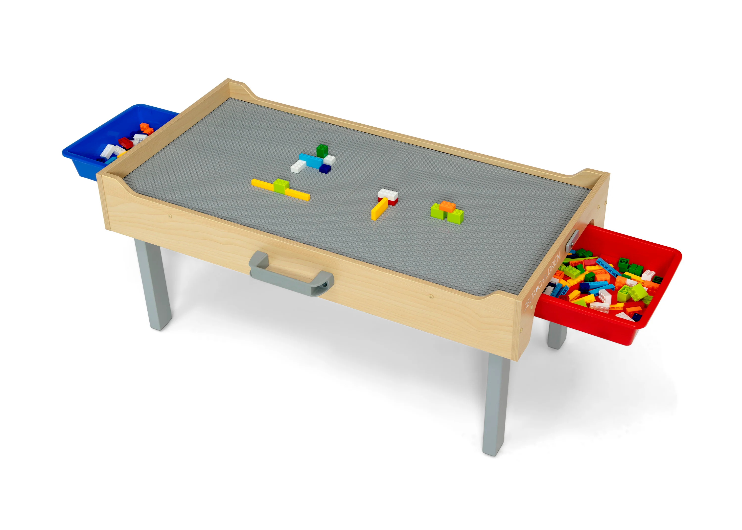 Play N Store Building Bricks Play Table with 100+ Play Bricks Included - Image 9