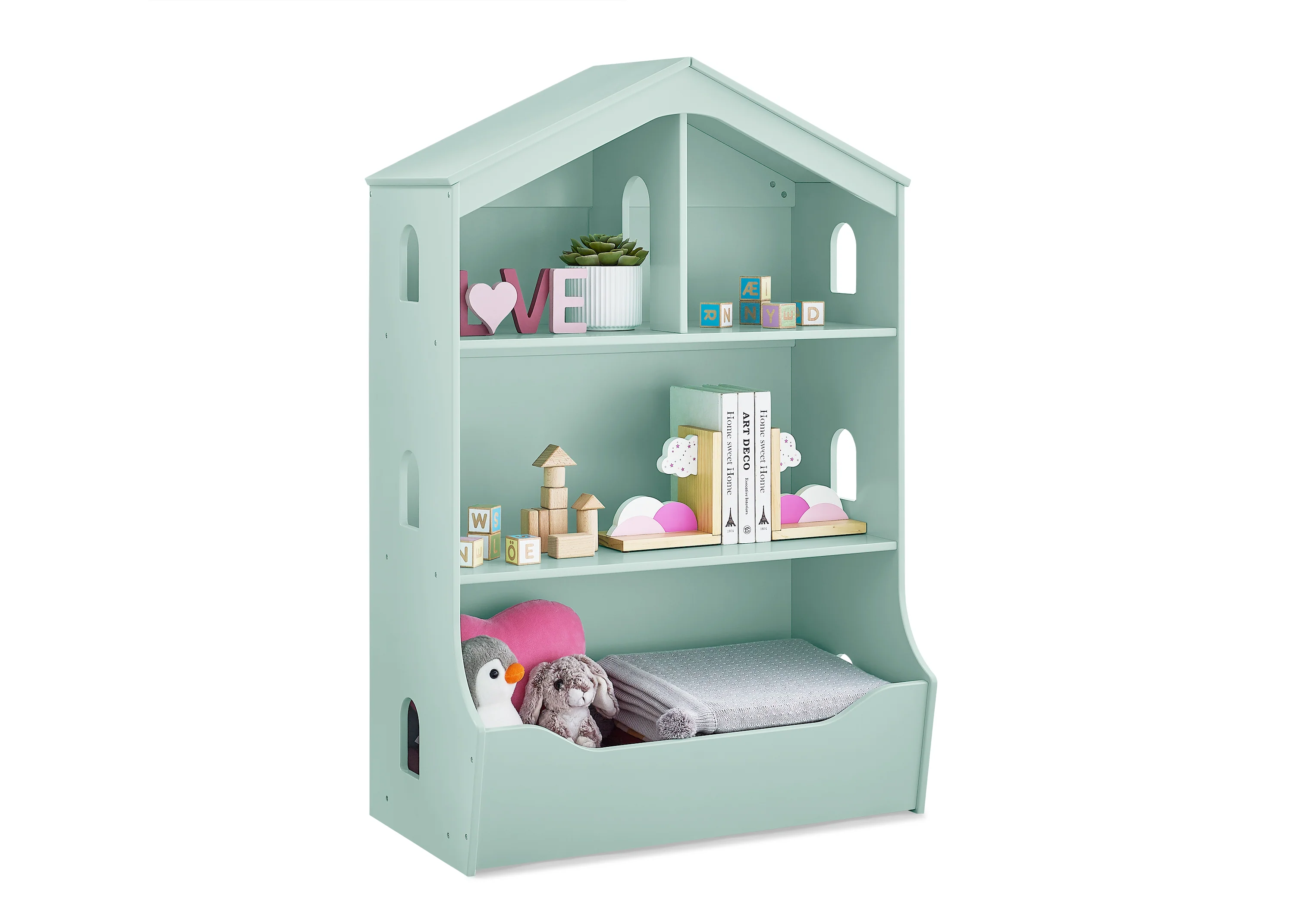 Playhouse Bookcase with Toy Storage - Image 13
