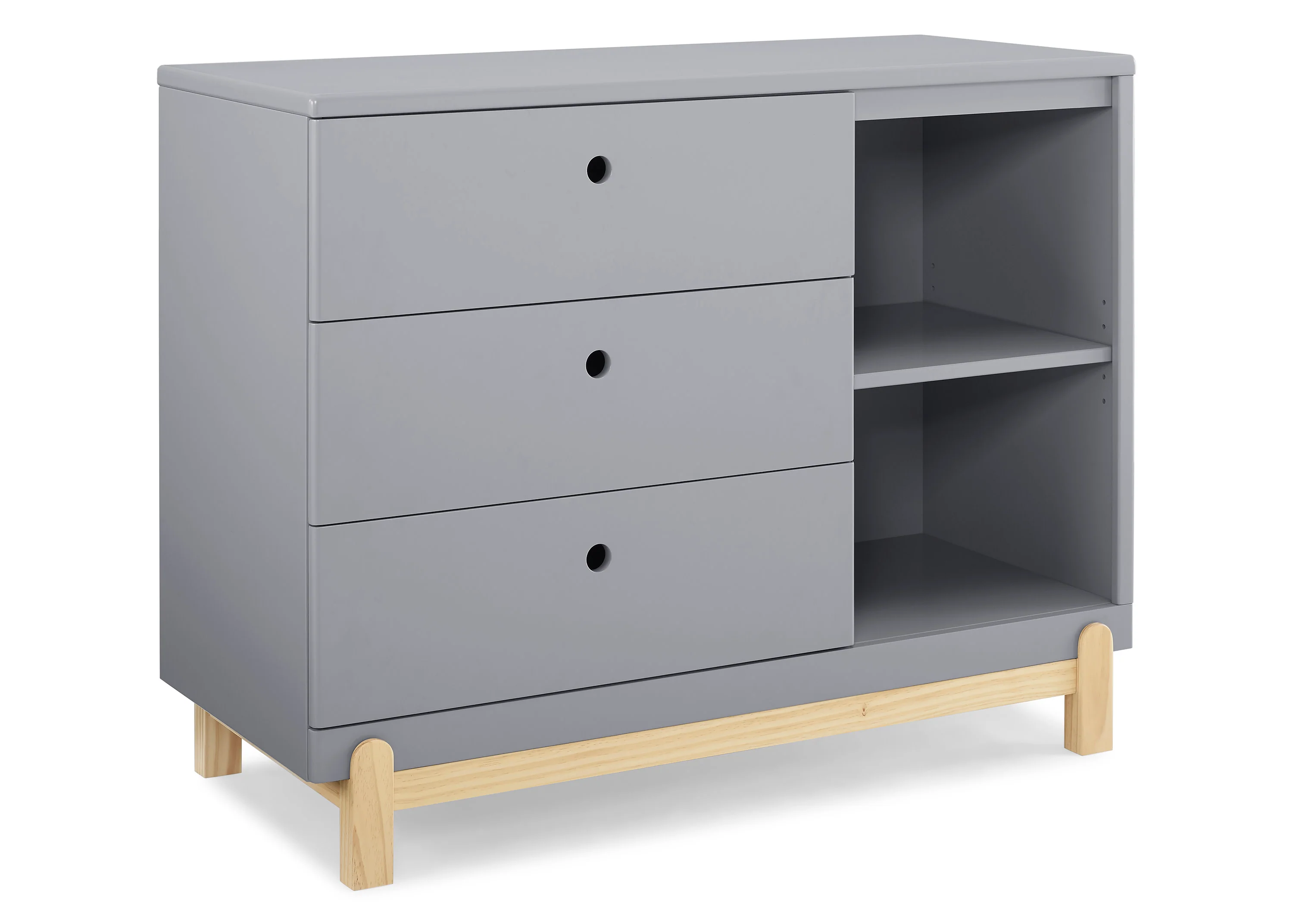 Poppy 3 Drawer Dresser with Cubbies - Image 4