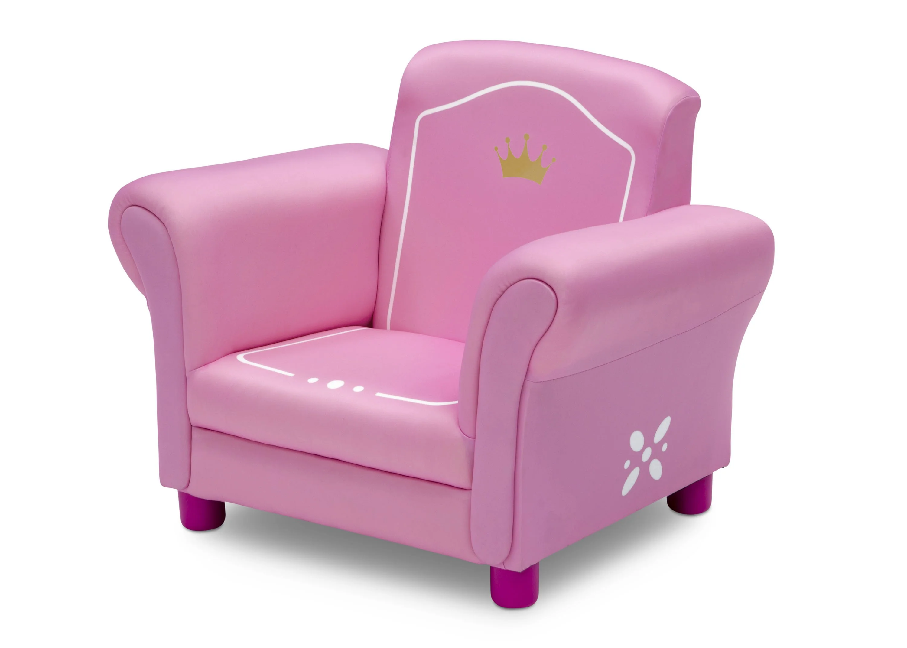 Princess Crown Kids Upholstered Chair - Image 3