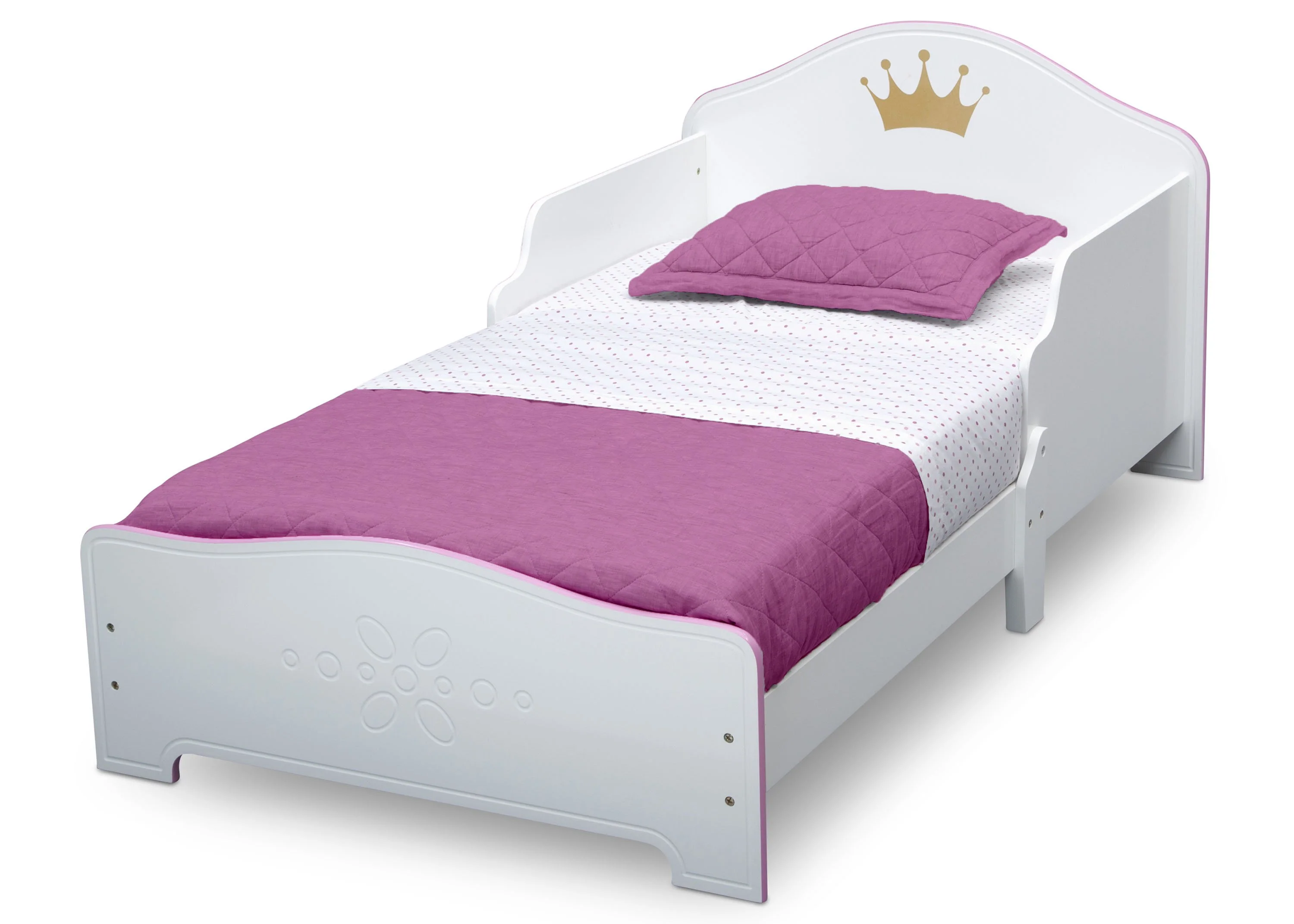 Princess Crown Wood Toddler Bed - Image 4