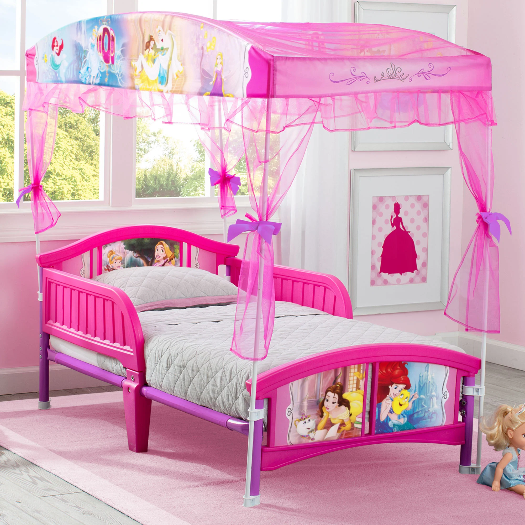 Princess Canopy Toddler Bed - Image 9