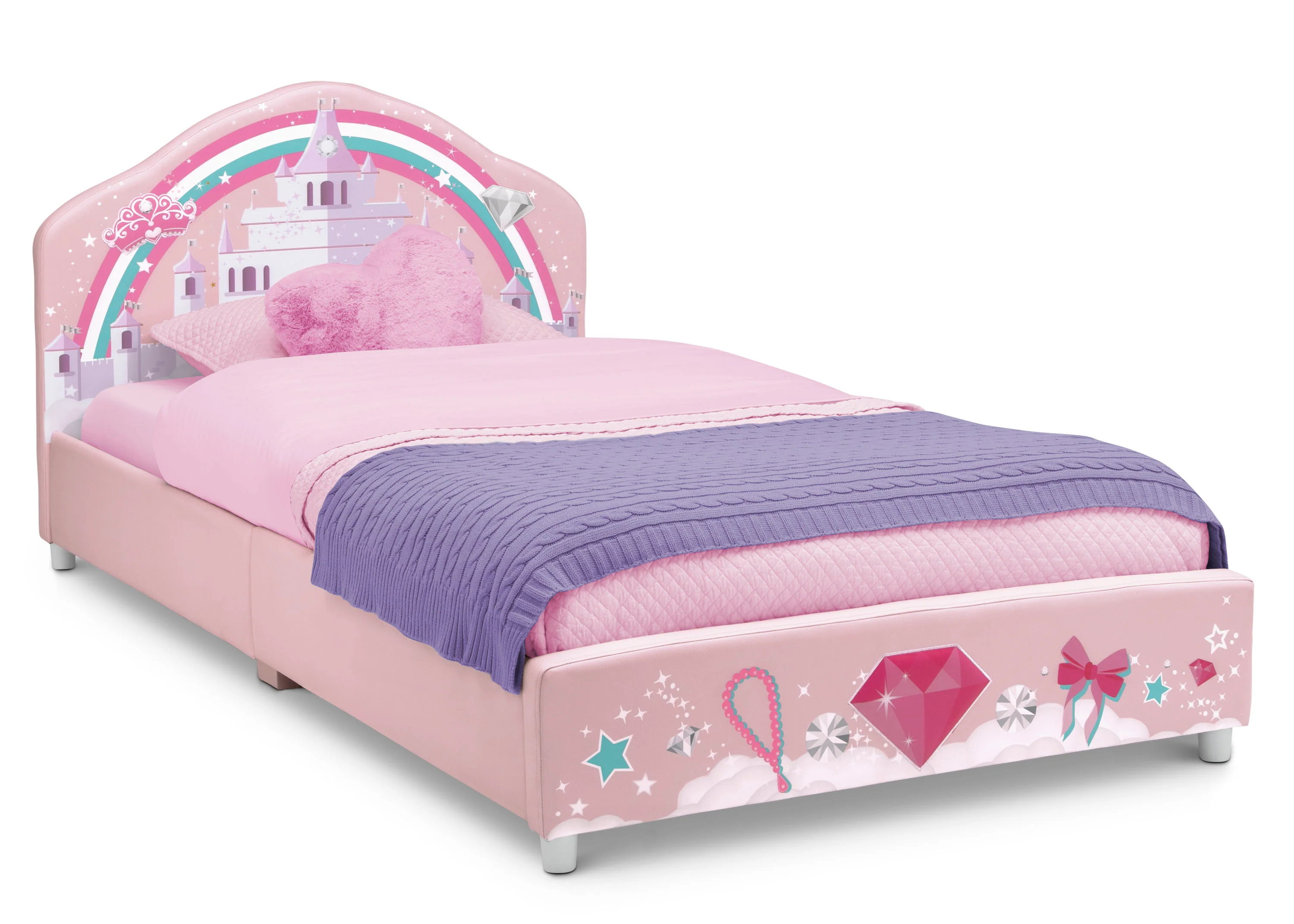 Princess Upholstered Twin Bed - Image 2