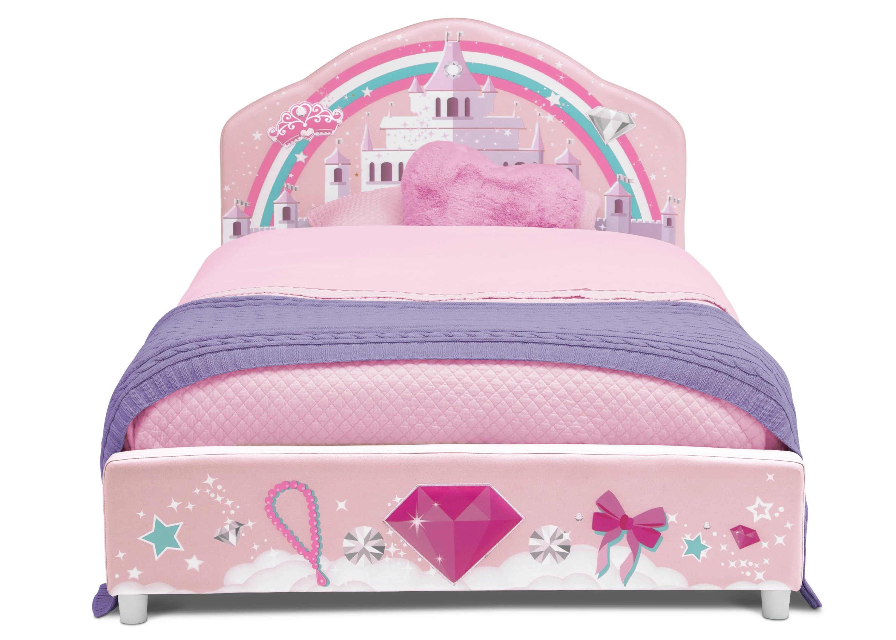 Princess Upholstered Twin Bed - Image 3