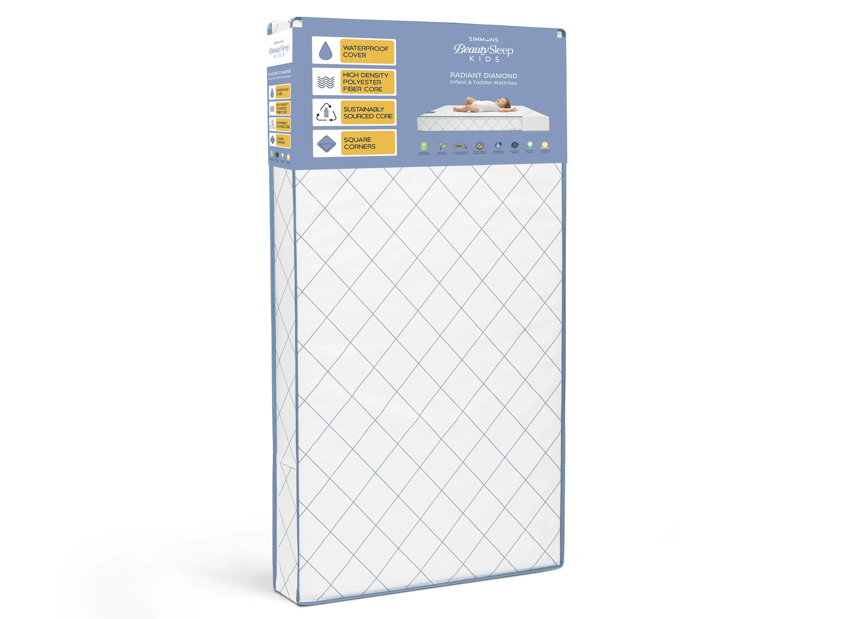 Radiant Diamond Crib and Toddler Mattress - Image 3