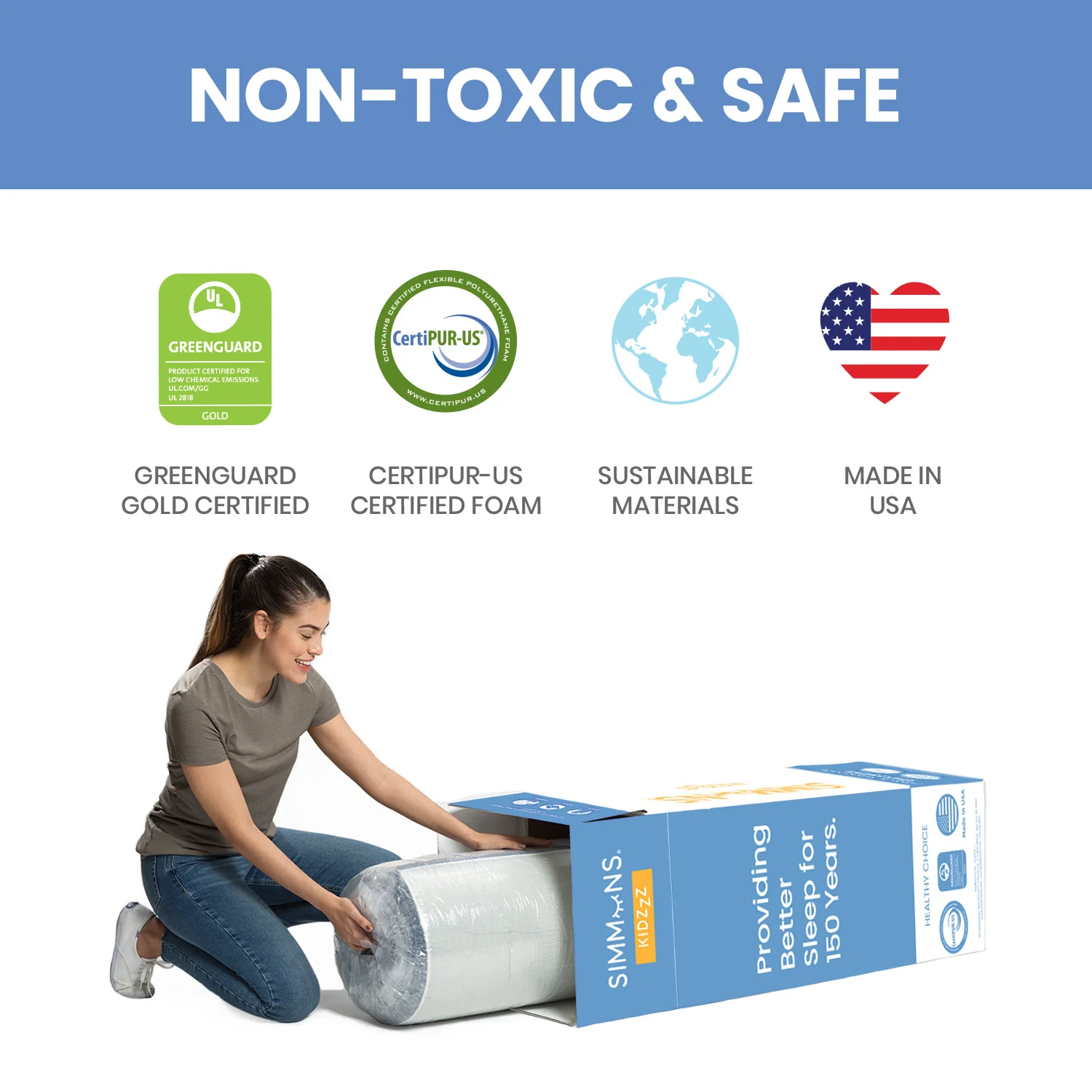 Radiant Sky Dual Sided Baby Crib Mattress and Toddler Mattress - Image 5