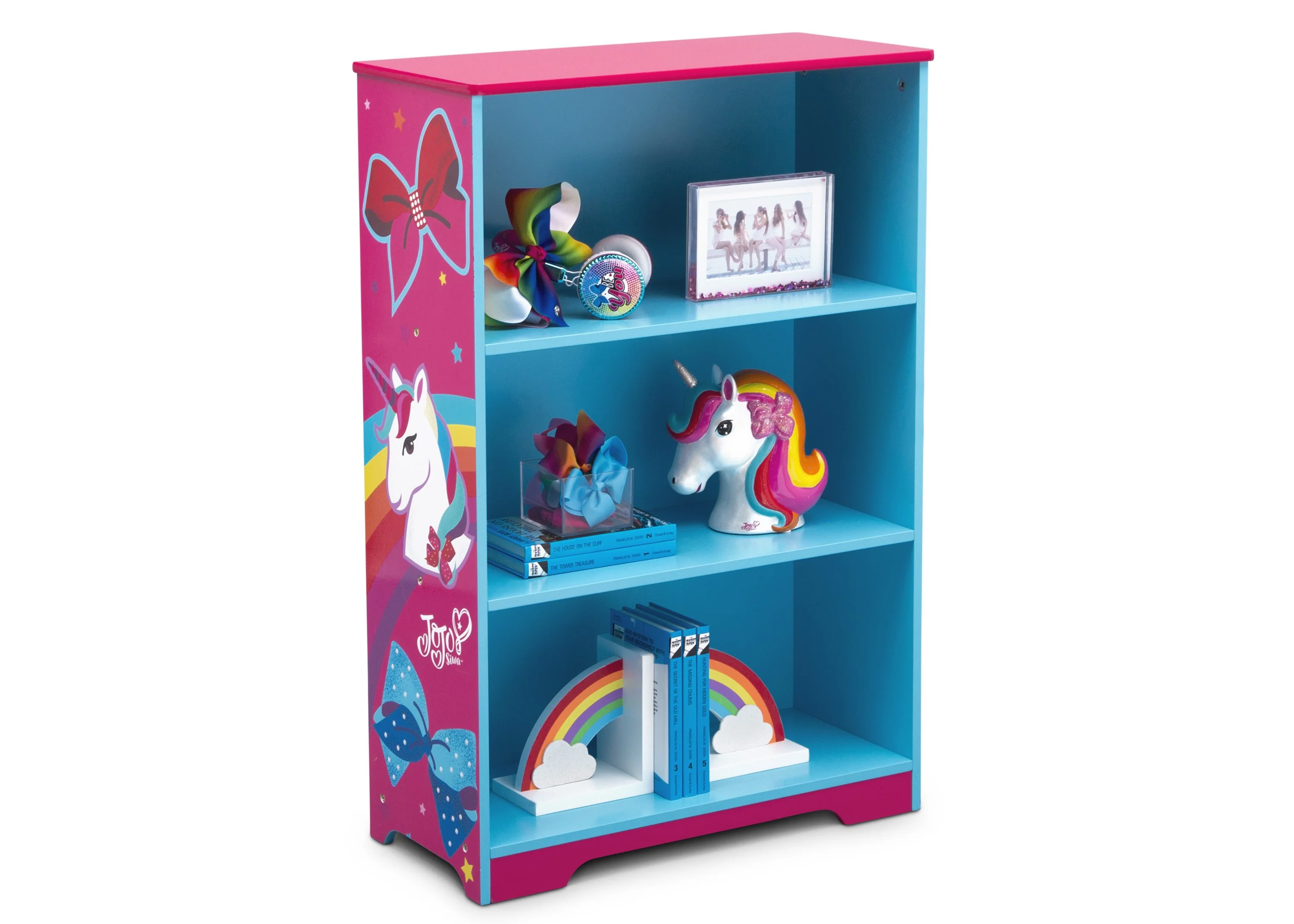 Rainbow & Unicorn Deluxe 3-Shelf Bookcase - Image 4