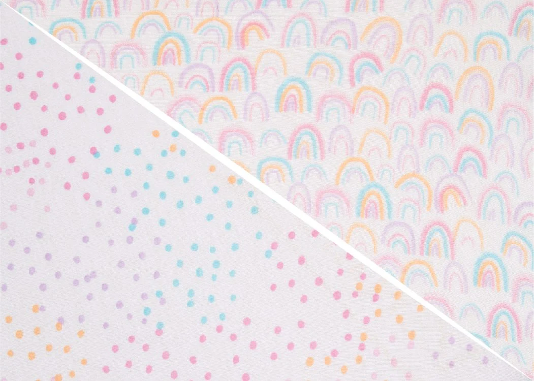 Rainbow Confetti Fitted Crib Sheets - 2 Pack - Image 2
