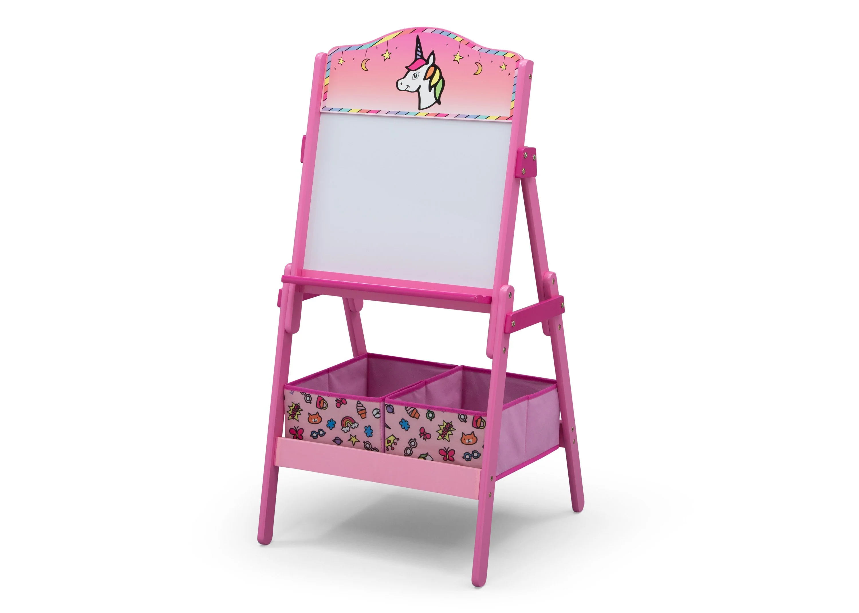 Rainbow Dreams Wooden Activity Easel with Storage - Image 3