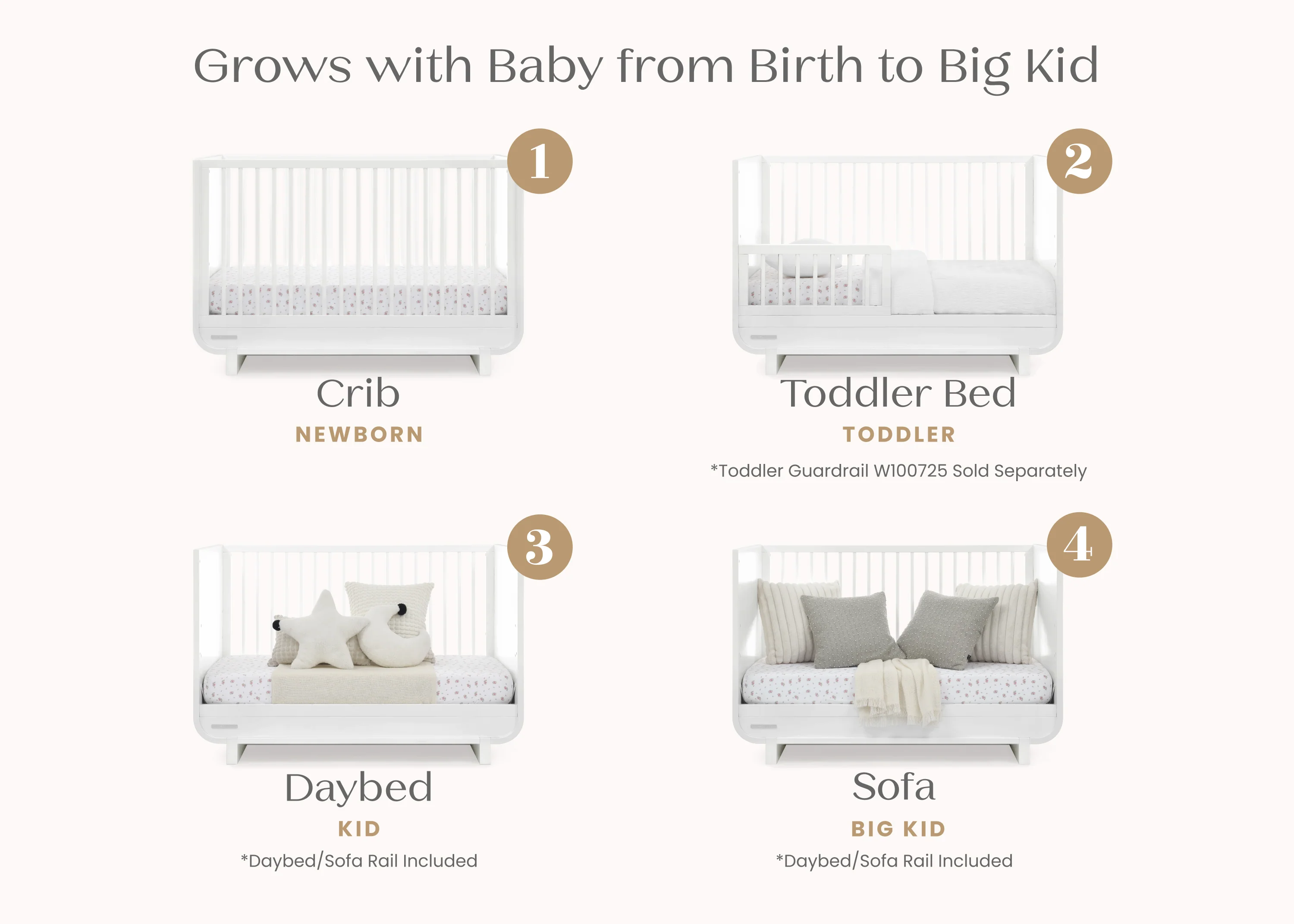 Rhodes 4-in-1 Convertible Crib - Image 3
