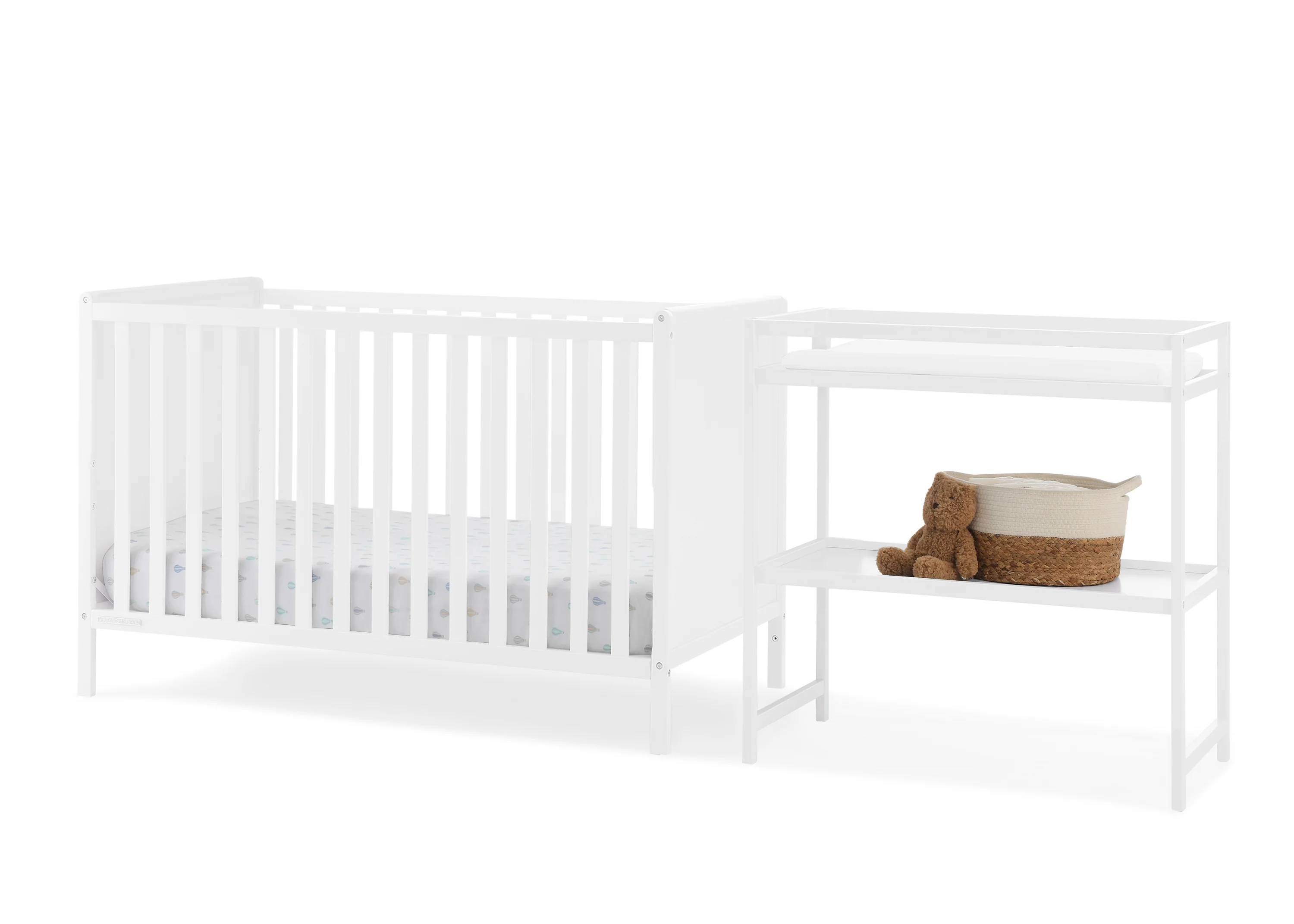 Ruby 6-in-1 Convertible Crib & Changing Table 2-Piece Set - Image 3