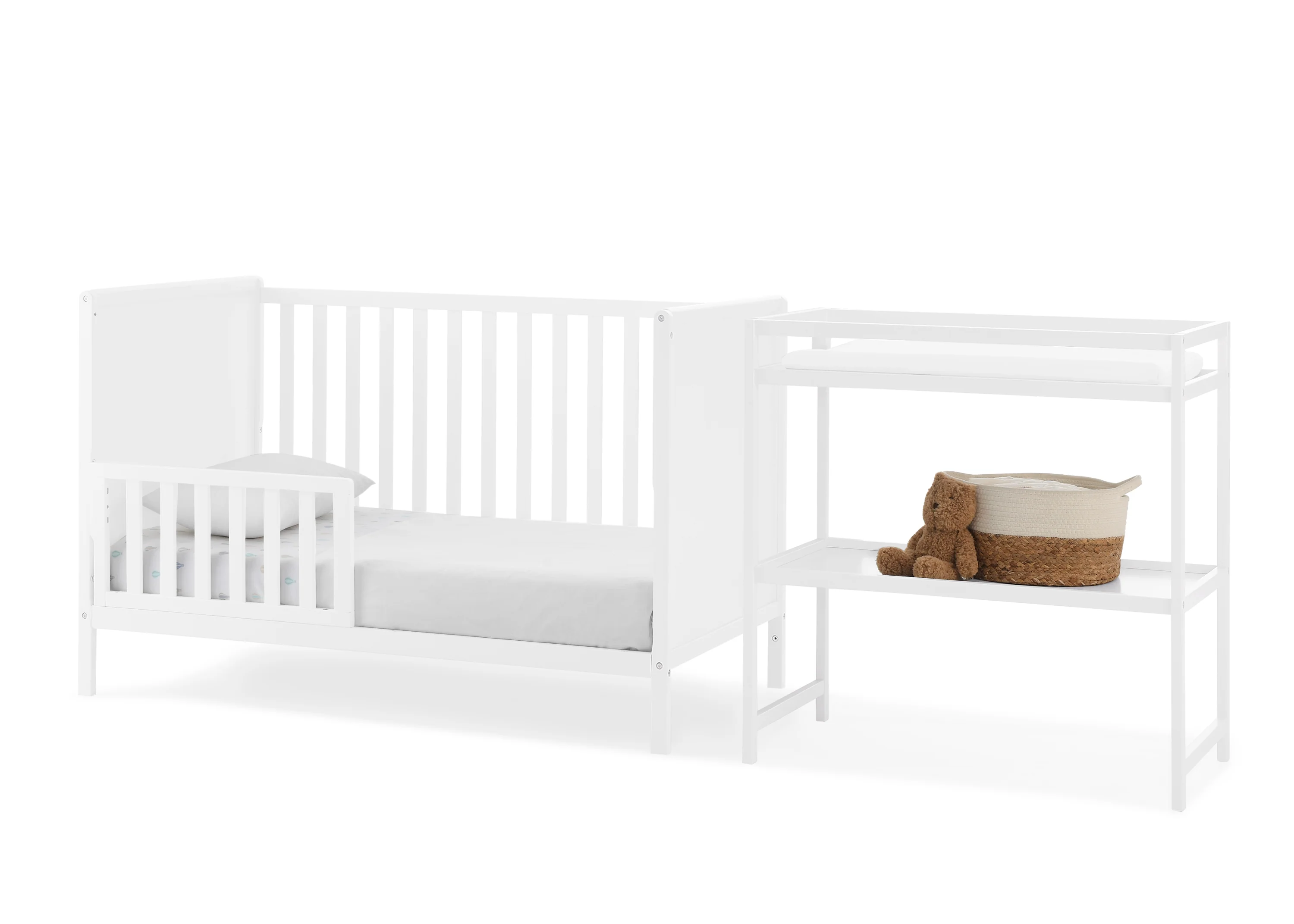 Ruby 6-in-1 Convertible Crib & Changing Table 2-Piece Set - Image 4