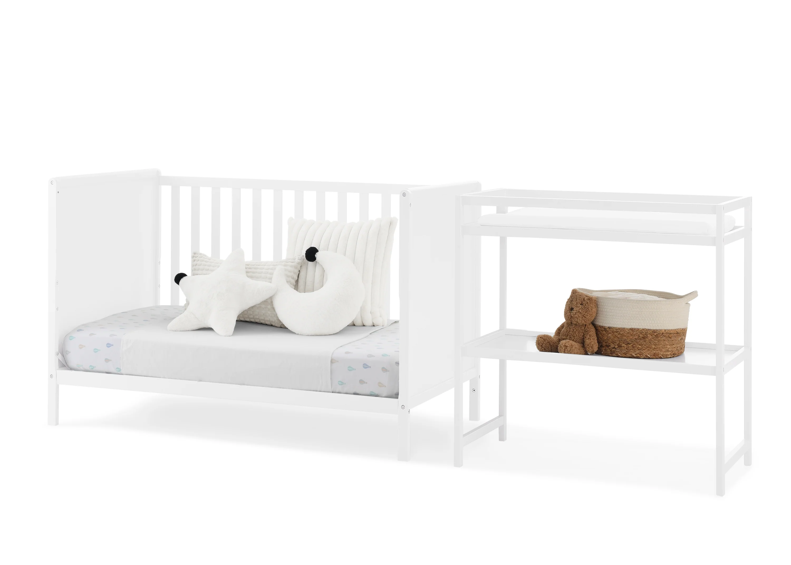 Ruby 6-in-1 Convertible Crib & Changing Table 2-Piece Set - Image 5