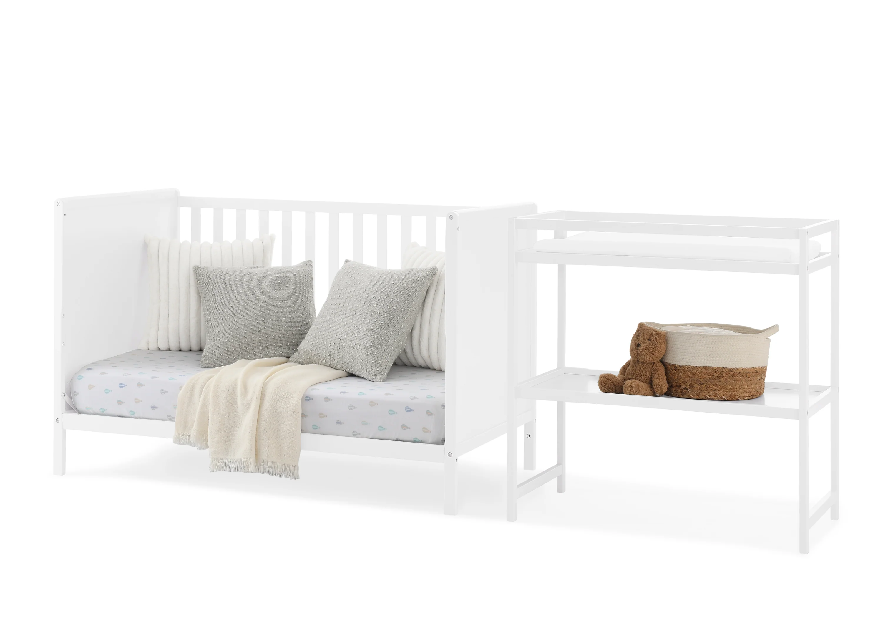 Ruby 6-in-1 Convertible Crib & Changing Table 2-Piece Set - Image 6