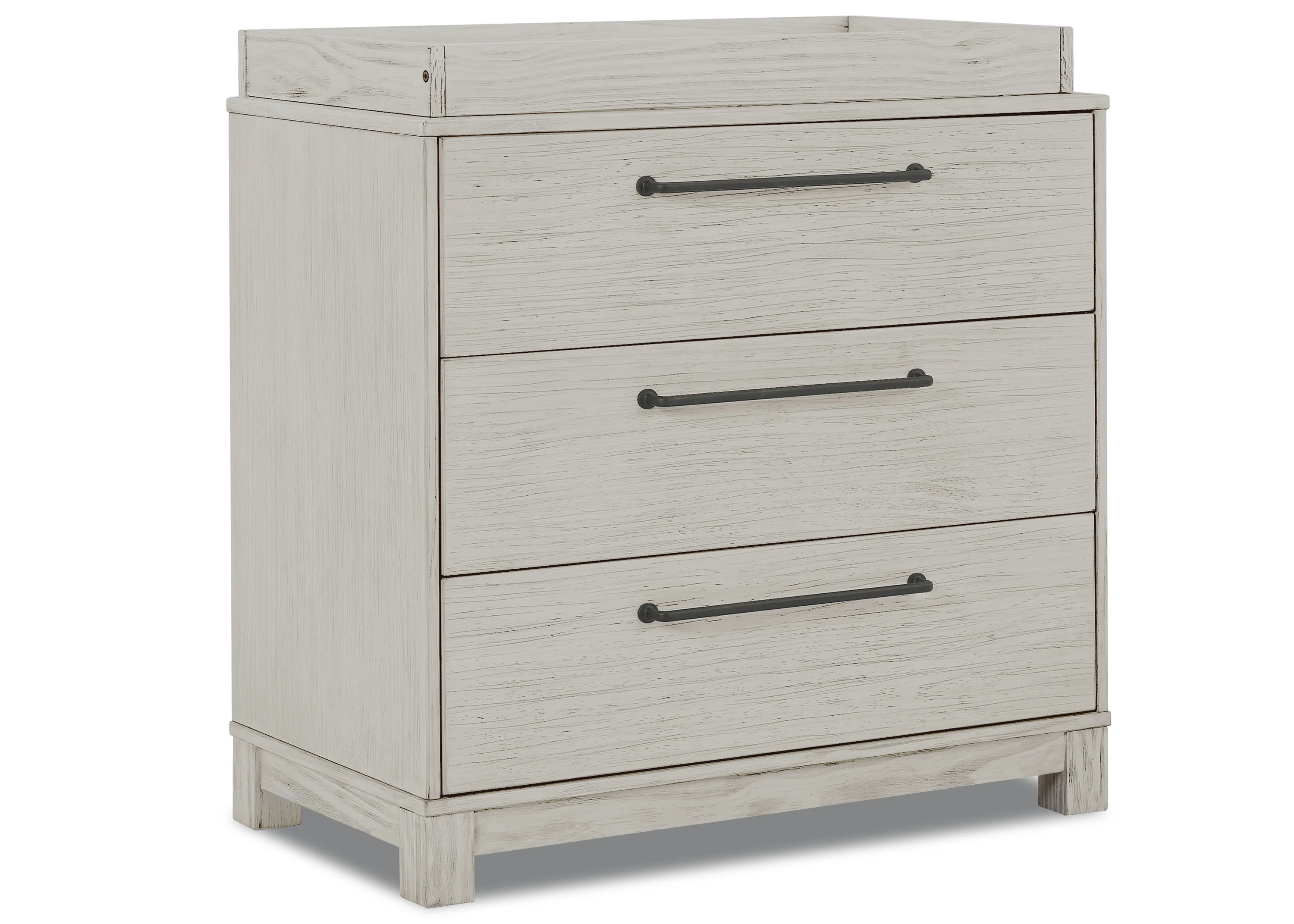 Rustic 3 Drawer Dresser with Interlocking Drawers - Image 3