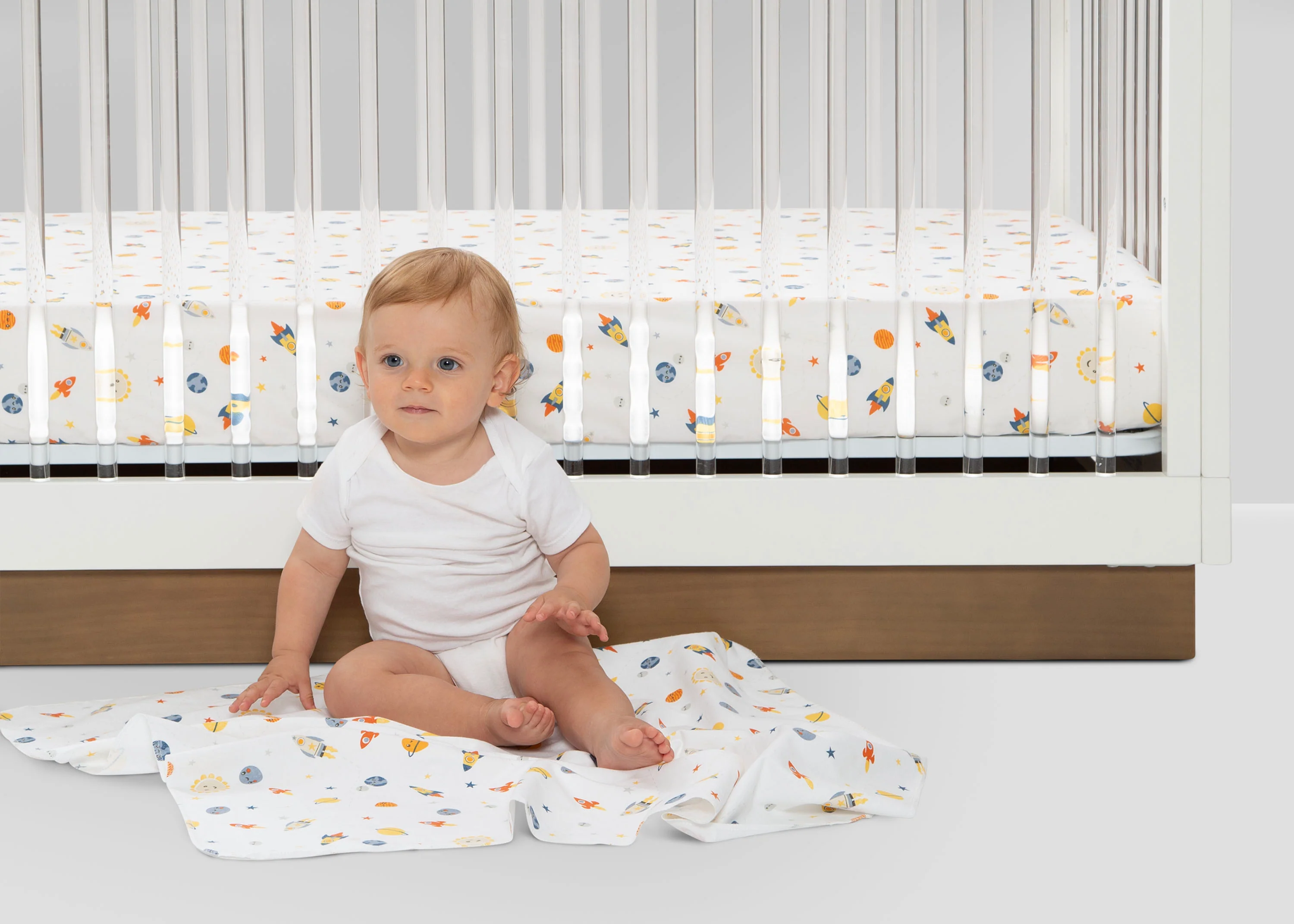 Space Exploration Fitted Crib Sheets - 2 Pack - Image 15