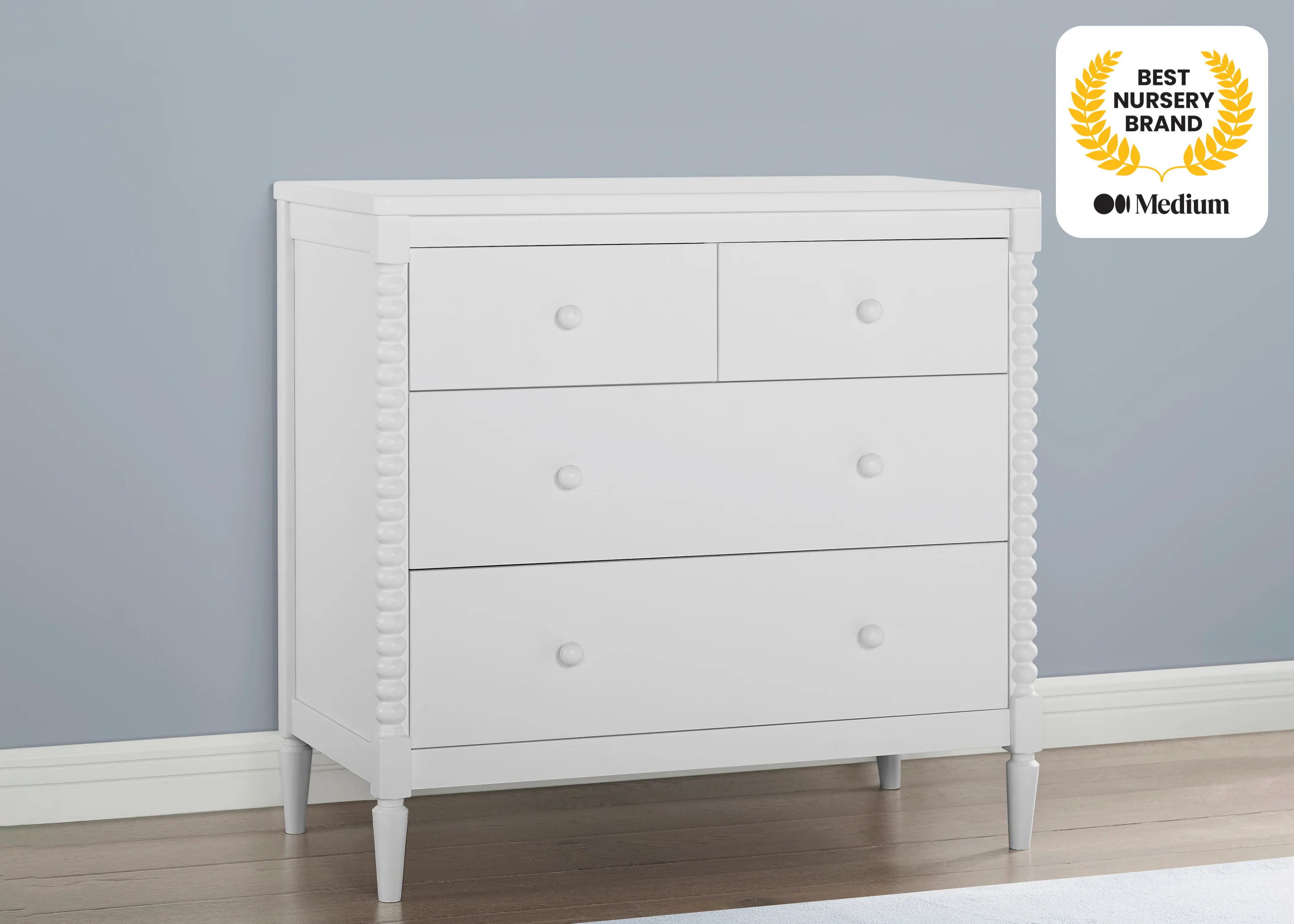 Saint 4 Drawer Dresser with Changing Top and Interlocking Drawers - Image 18