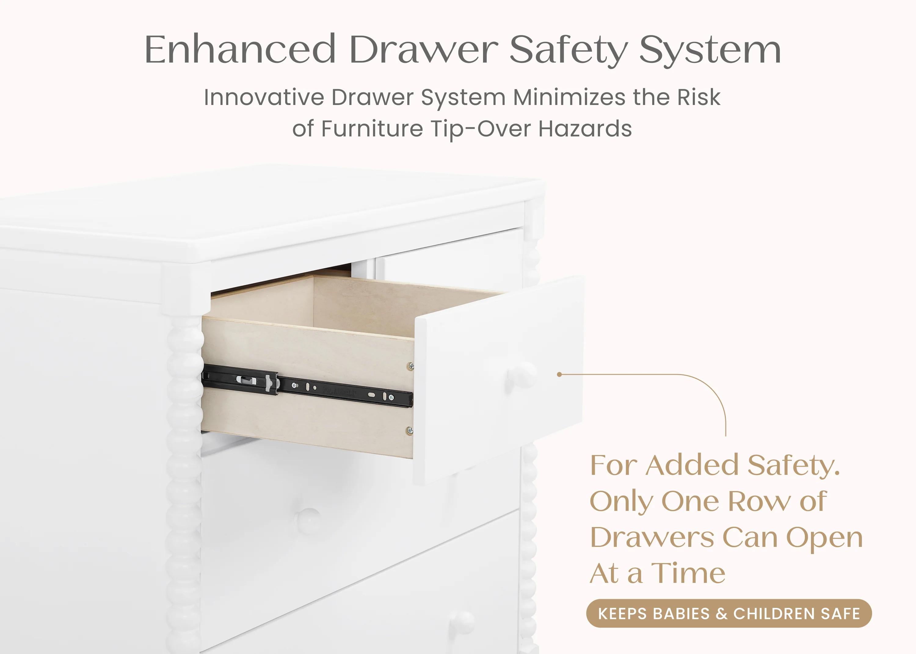 Saint 4 Drawer Dresser with Changing Top and Interlocking Drawers - Image 23