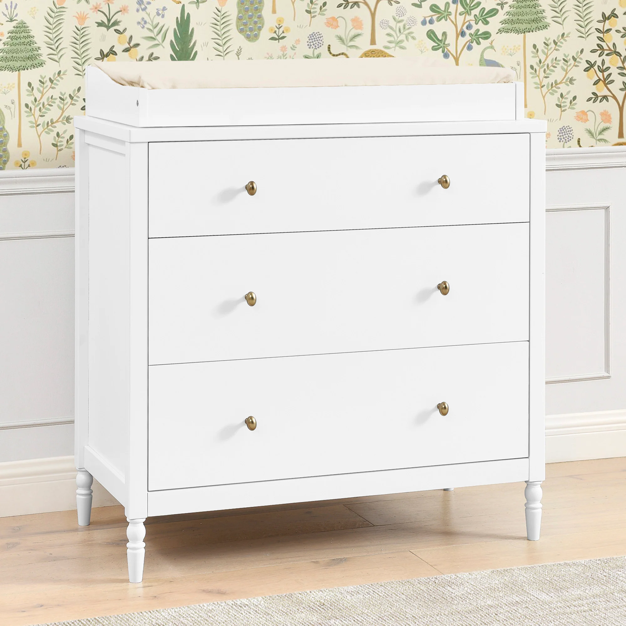 Serena 3 Drawer Dresser with Changing Top and Interlocking Drawers - Image 24
