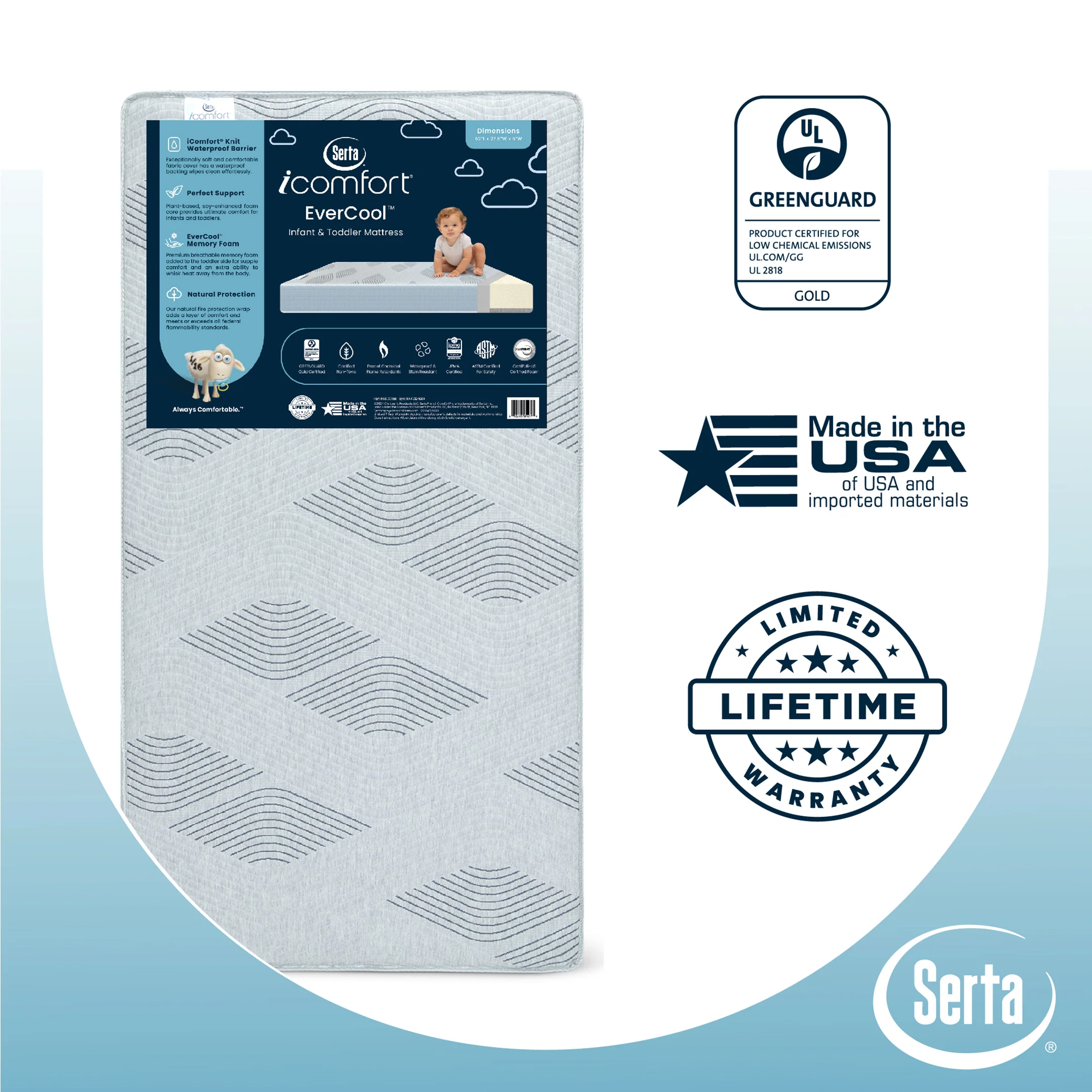 Serta iComfort EverCool® Crib & Toddler Mattress - Image 4