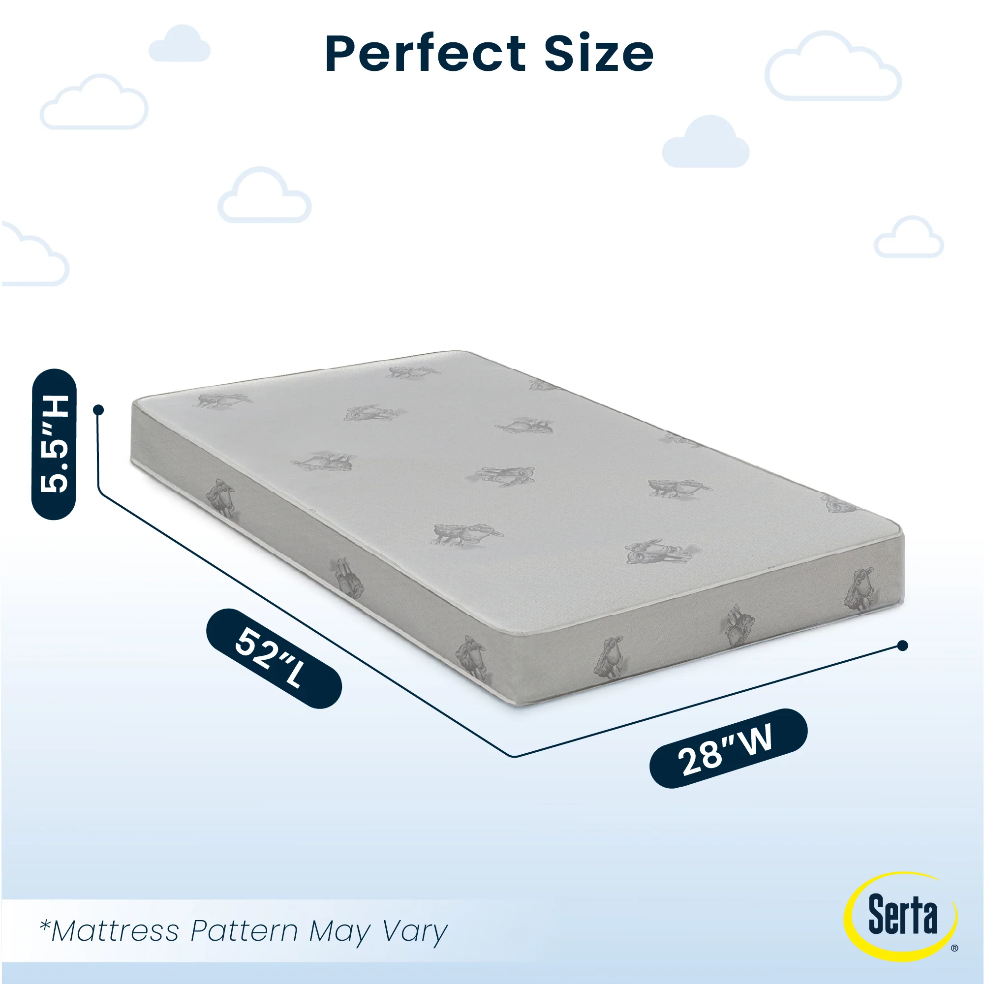 Serta Perfect Start Deluxe Limited Dual Sided Baby Crib Mattress and Toddler Mattress - Image 2
