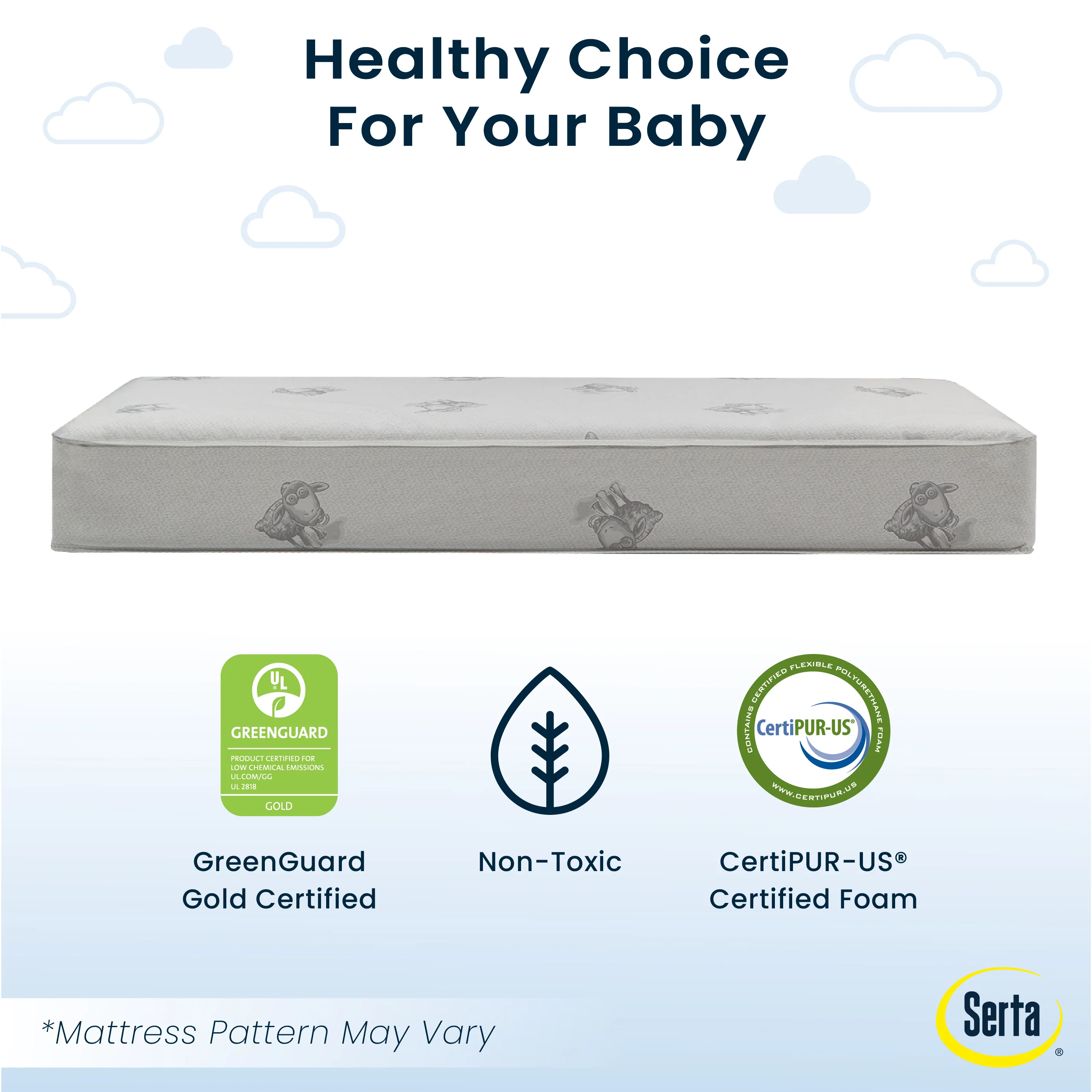 Serta Perfect Start Deluxe Limited Dual Sided Baby Crib Mattress and Toddler Mattress - Image 3