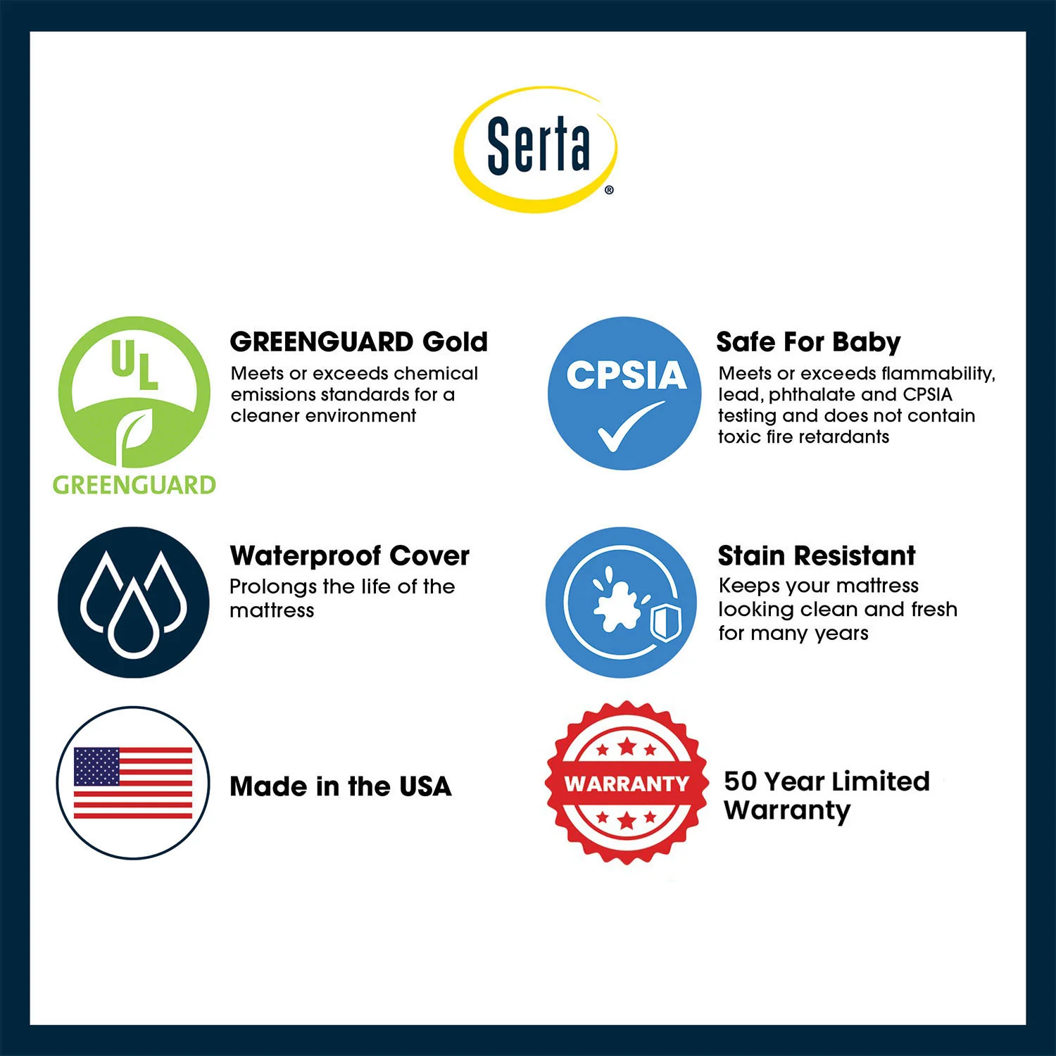 Serta Tranquility™ Eco Firm Crib & Toddler Mattress - Image 6