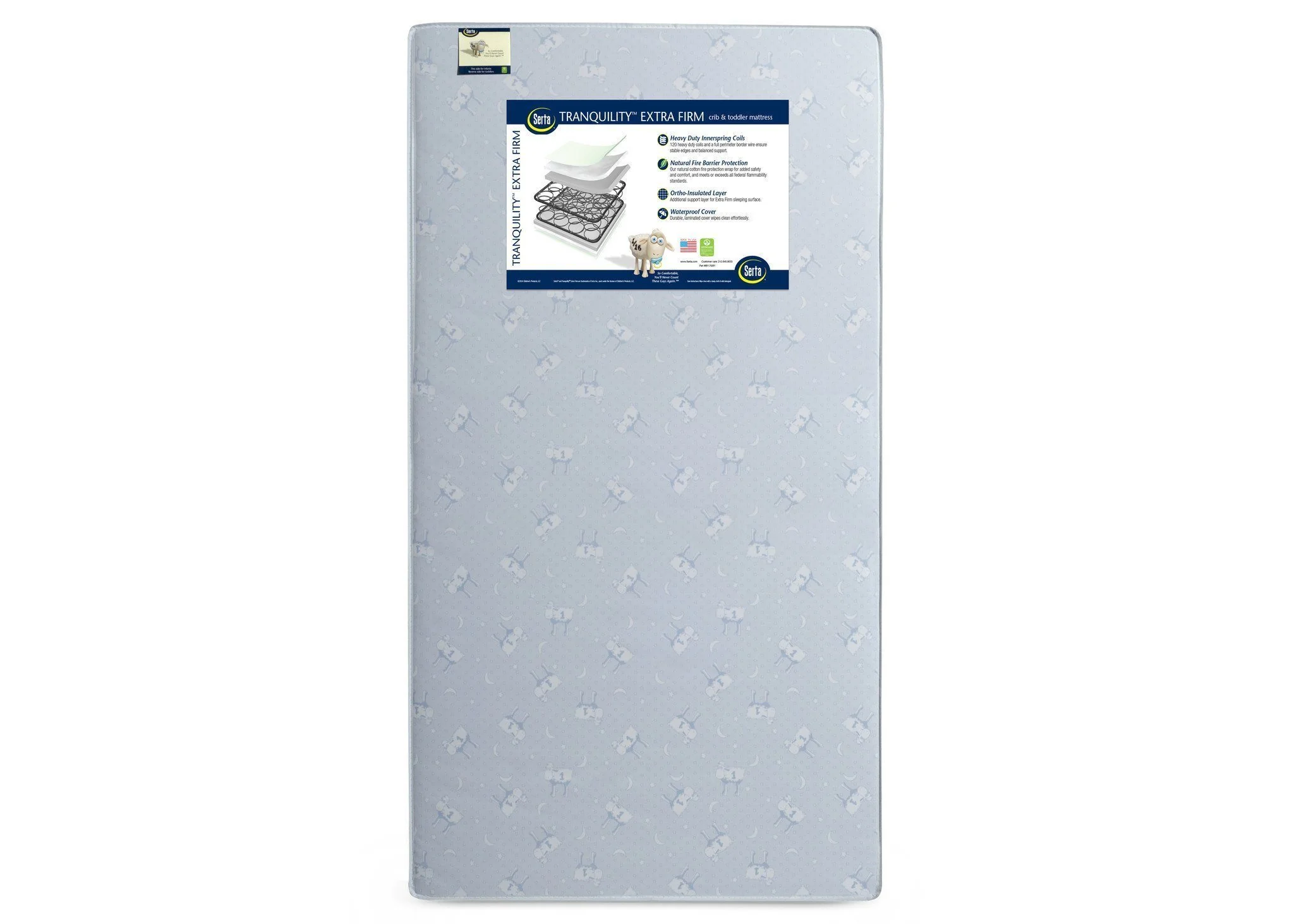 Serta Tranquility™ Extra Firm Crib & Toddler Mattress - Image 3