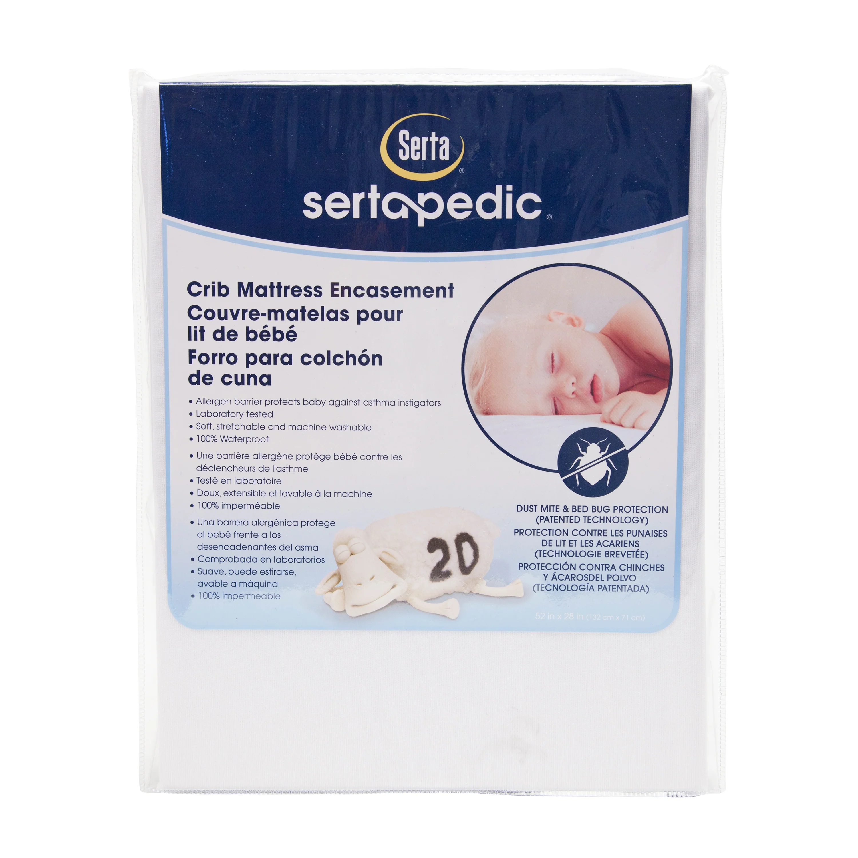 Sertapedic Crib Mattress Encasement, 4 Pack - Image 4