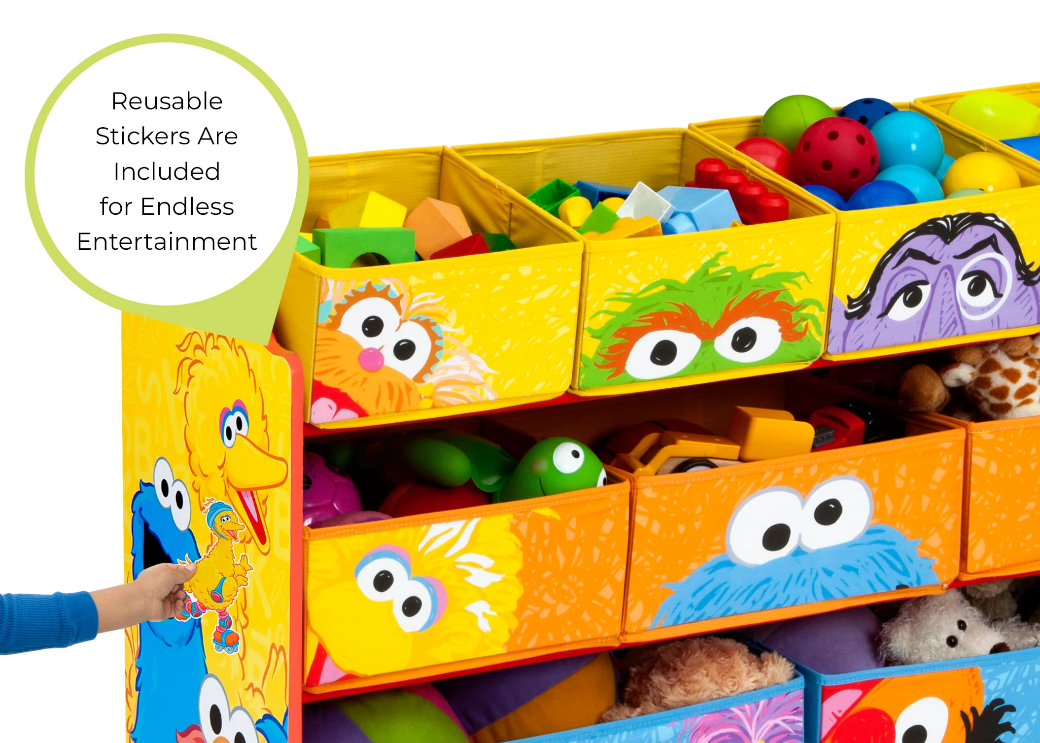 Sesame Street Deluxe Multi-Bin Toy Organizer - Image 4