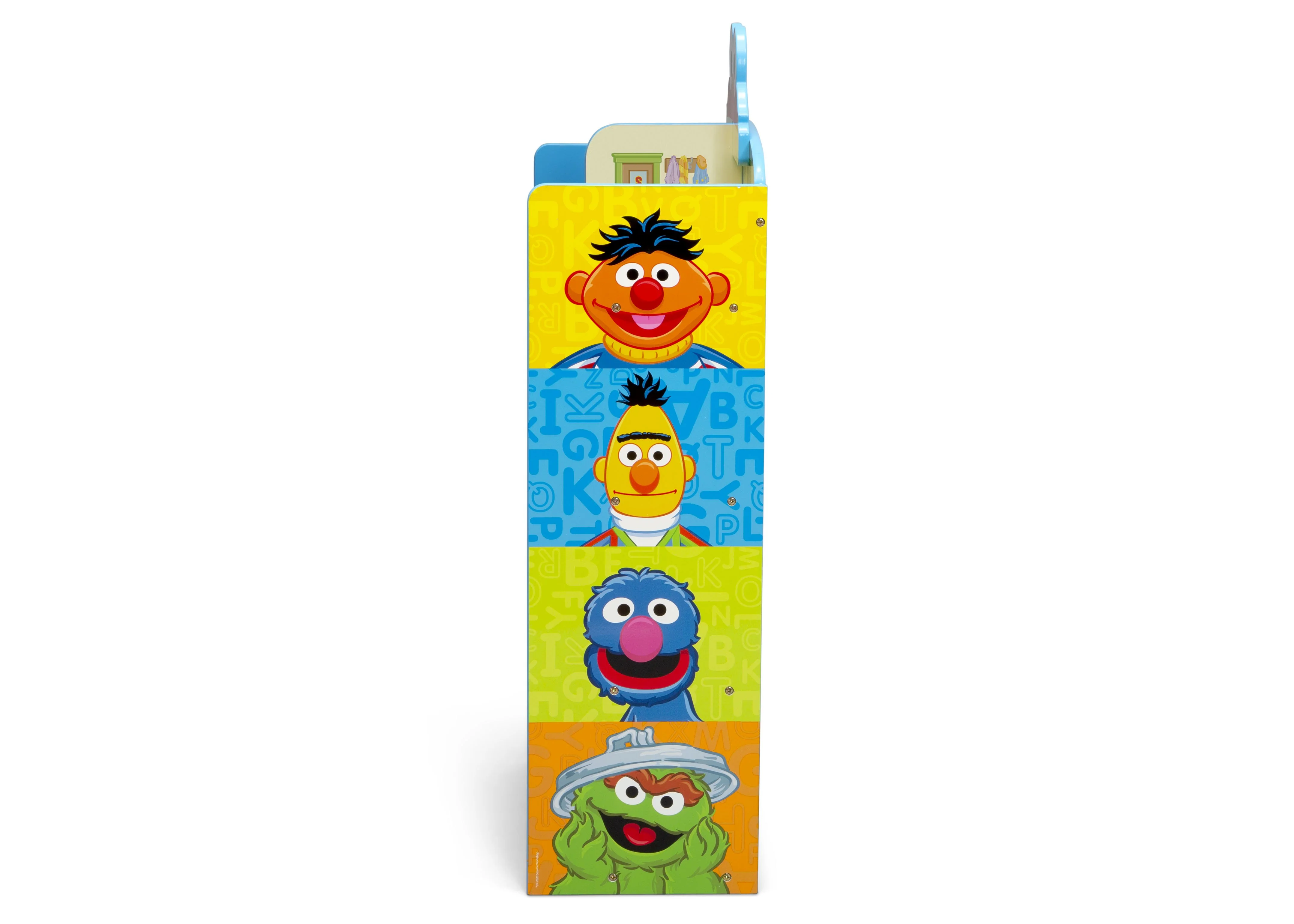 Sesame Street Wooden Playhouse 4-Shelf Bookcase - Image 4