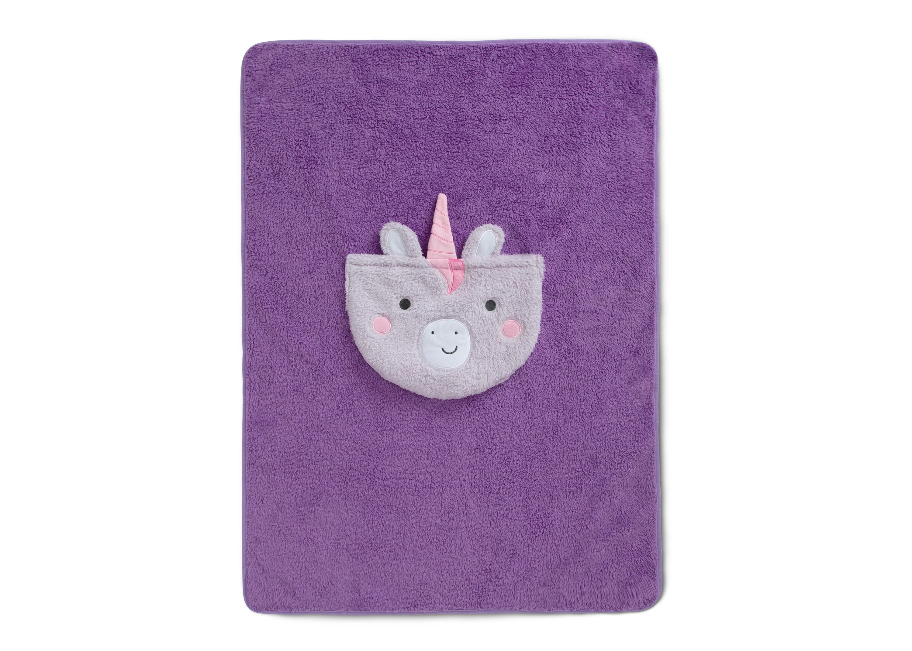 Sherpa Throw Blanket with Storage Pocket for Kids - Image 17