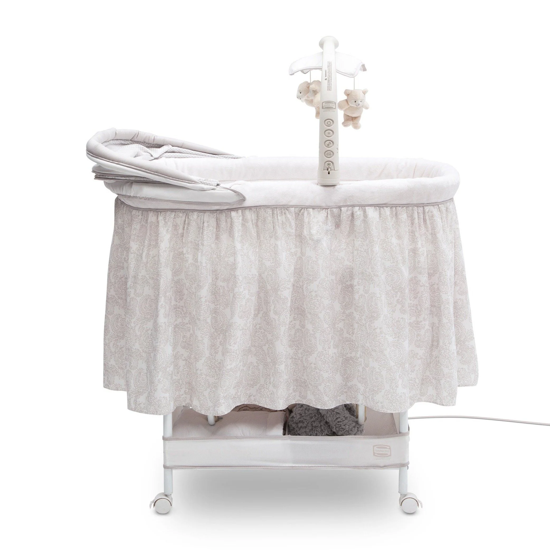 Simmons Kids® Silent Auto Gliding Deluxe Bassinet - Image 6