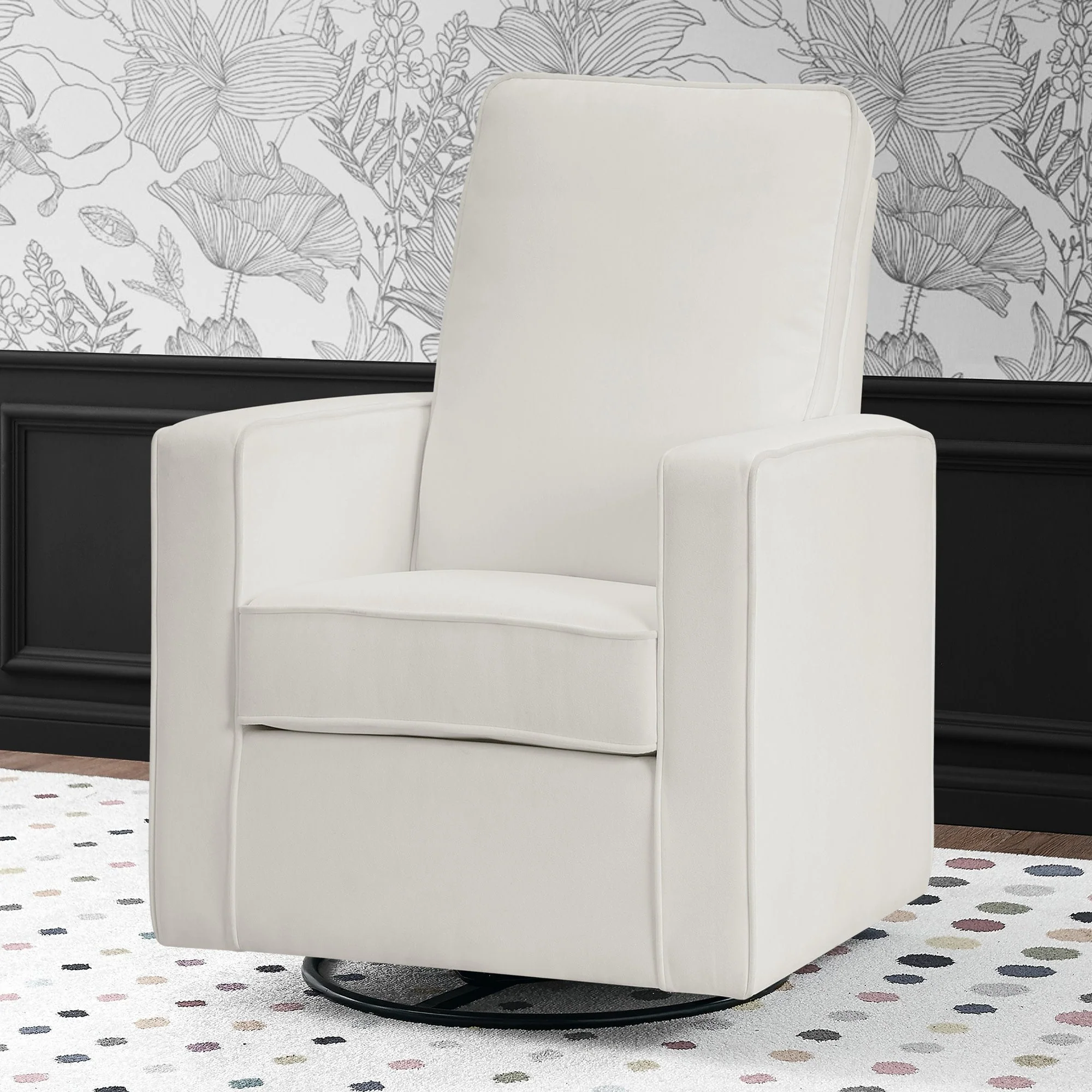 Skye Nursery Glider Swivel Chair with LiveSmart Fabric - Image 5