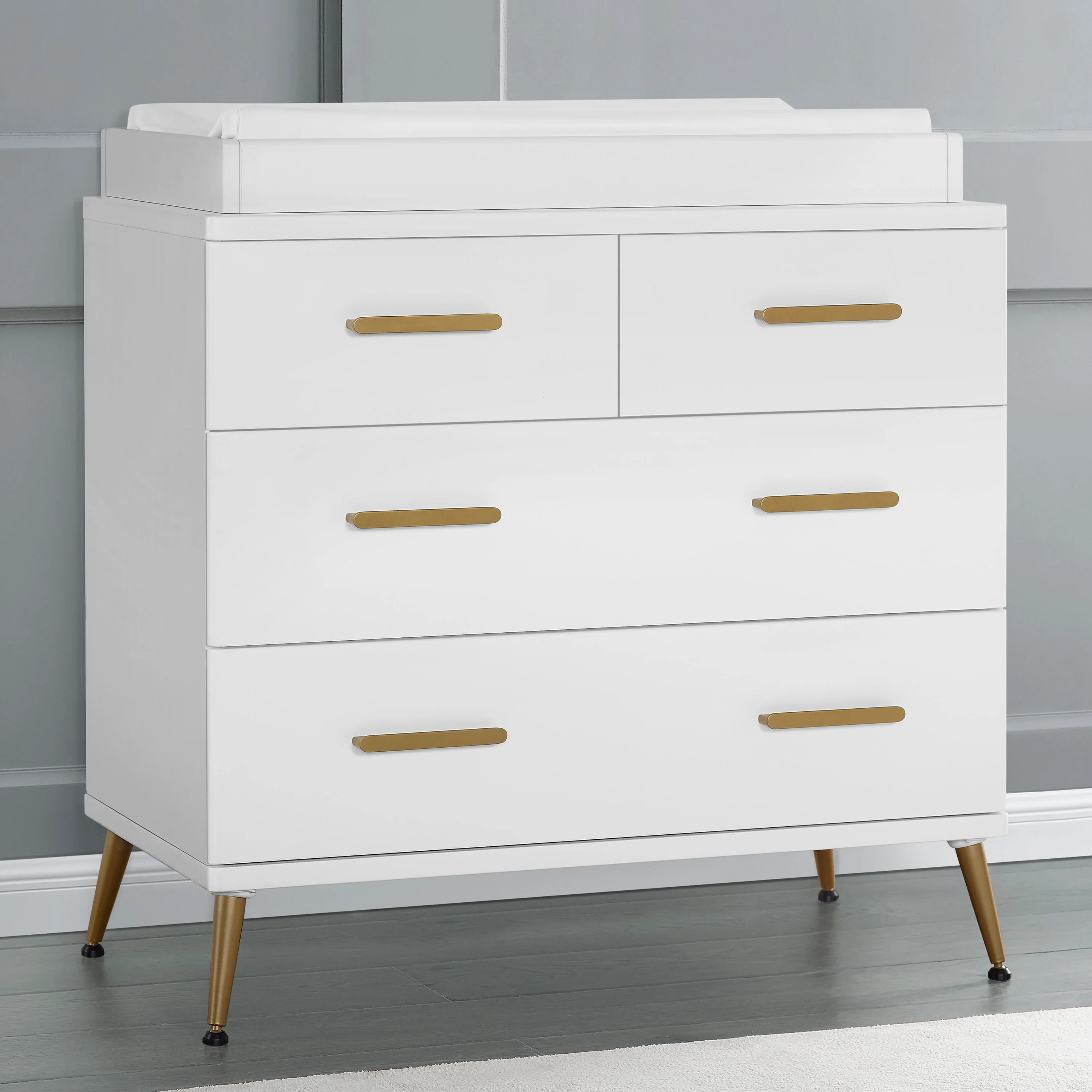 Sloane 4 Drawer Dresser with Changing Top and Interlocking Drawers - Image 6